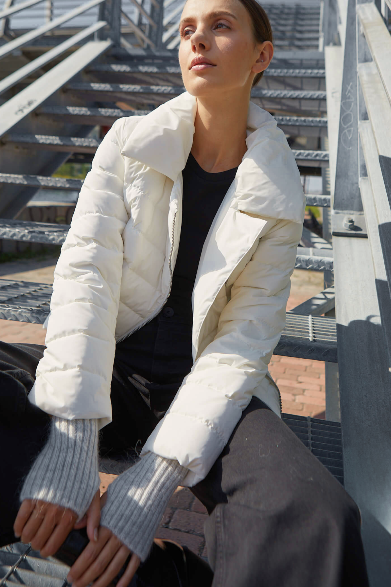 Kiki leather biker sales jacket