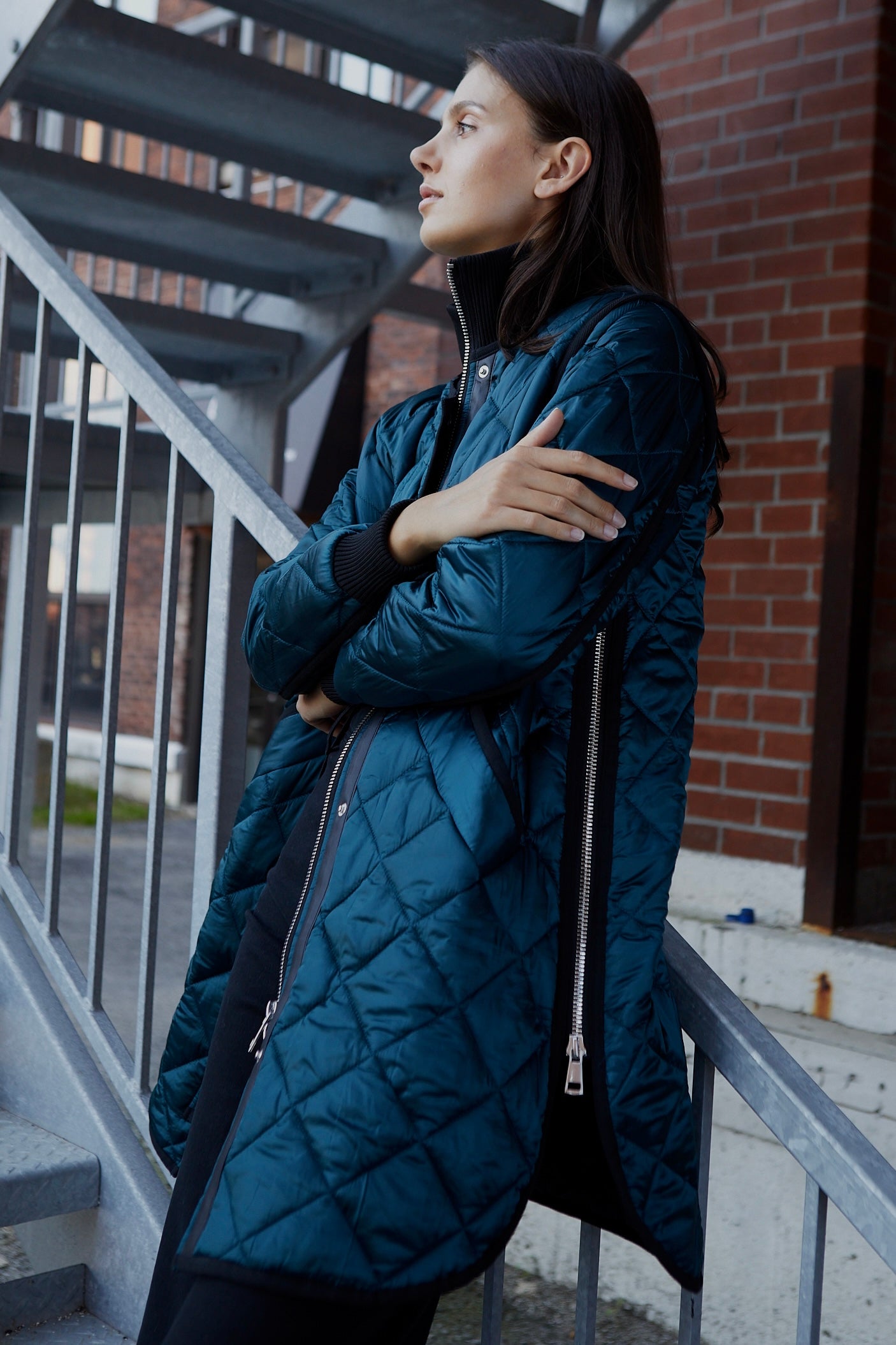 Libby manteau matelassé à fermeture éclair