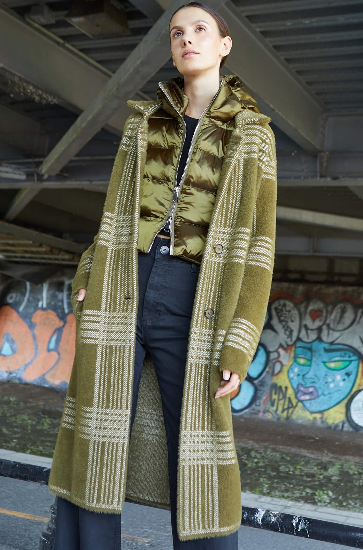 Coatigan en tricot à simple boutonnage Lorie