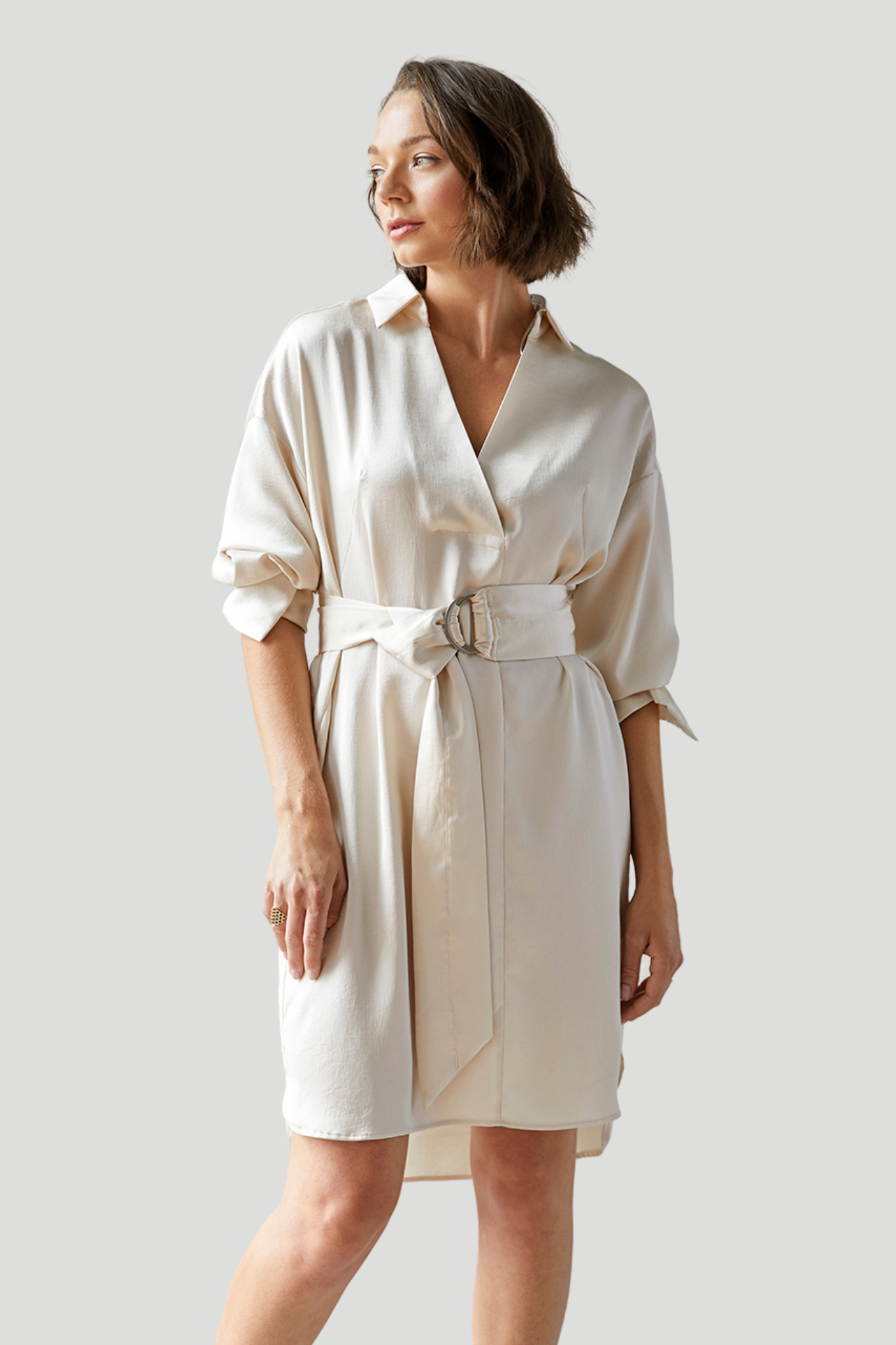 Kyoko Pull Over Dress With Sash