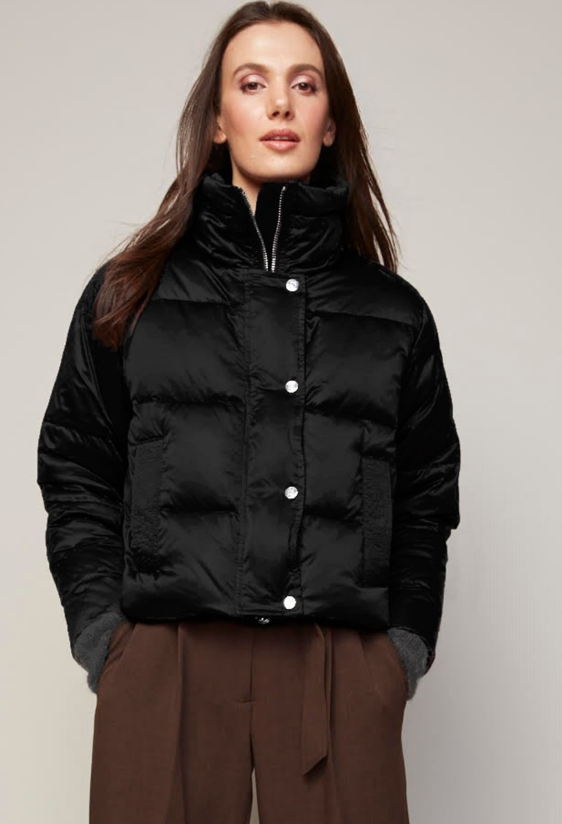 Bailey, manteau court en duvet à col haut