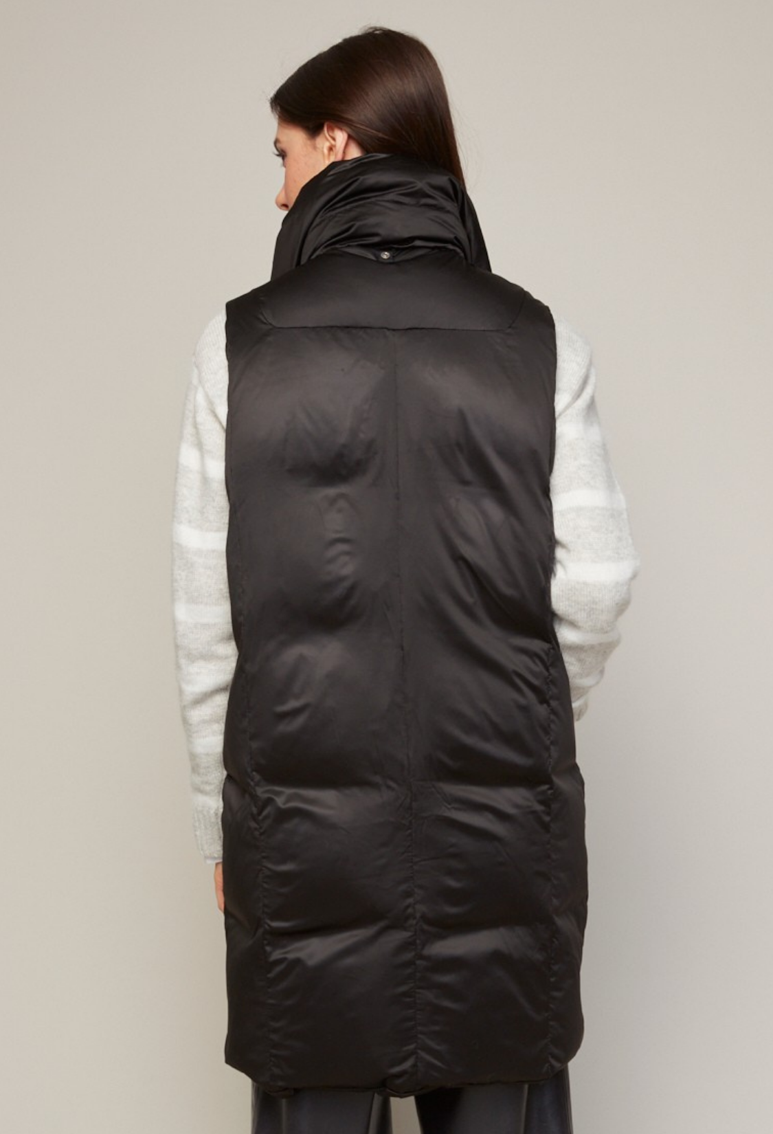 Padma, gilet en duvet mi-long