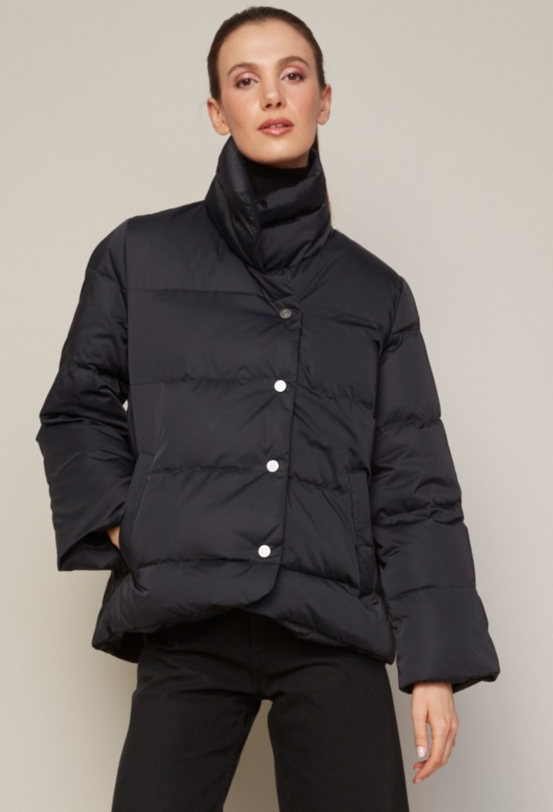 Bunta, manteau en duvet à col cheminée