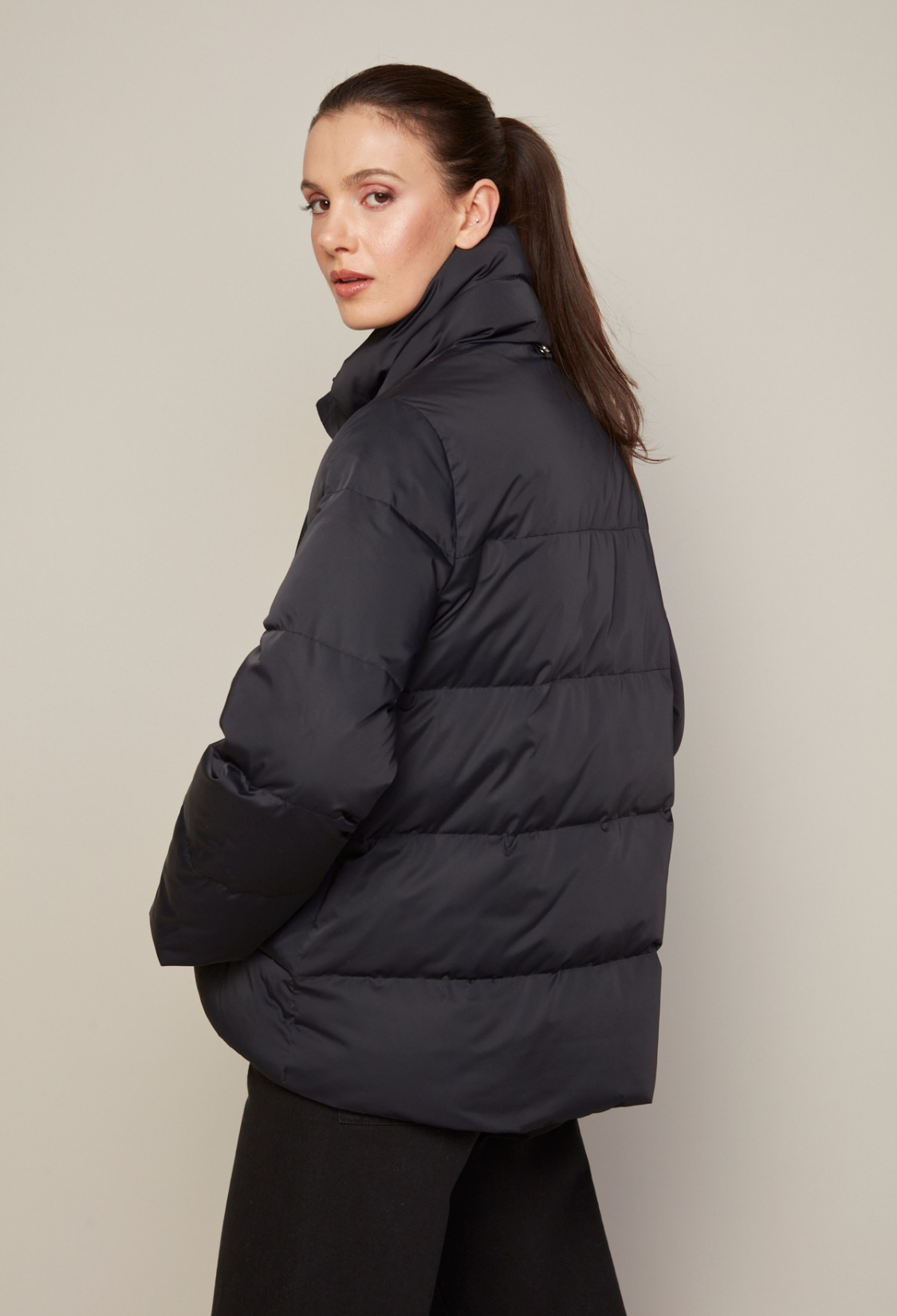 Bunta, manteau en duvet à col cheminée