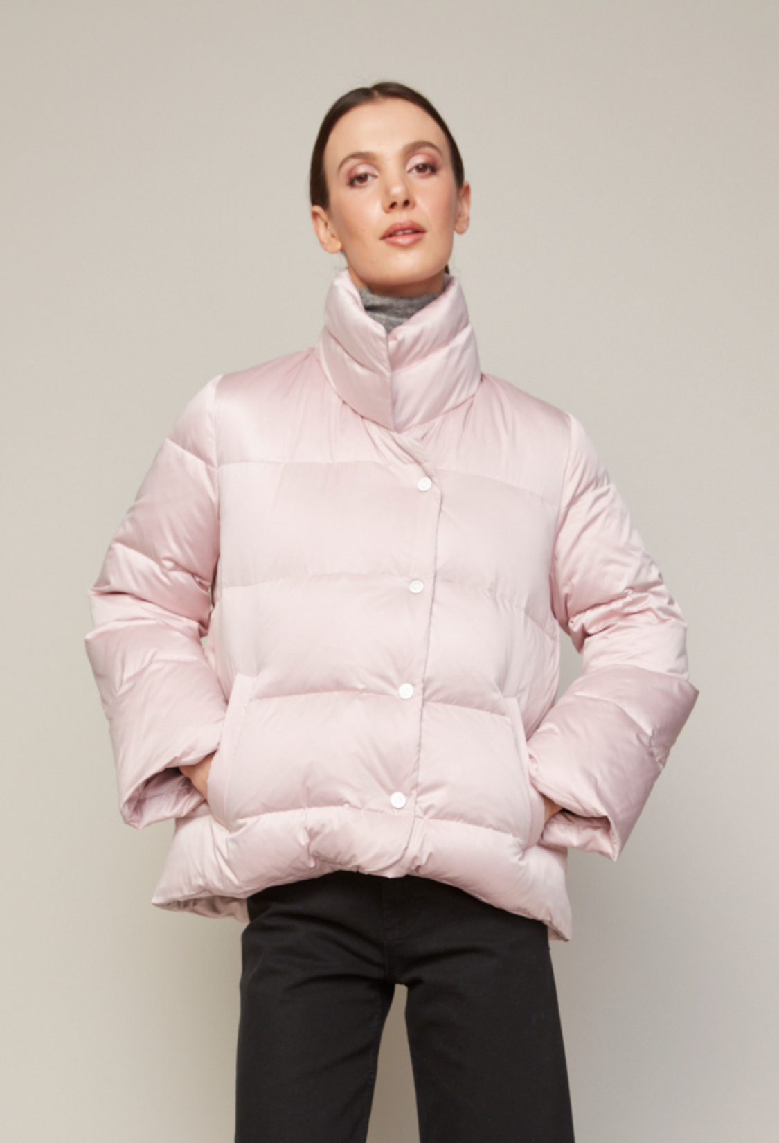 Bunta, manteau en duvet à col cheminée