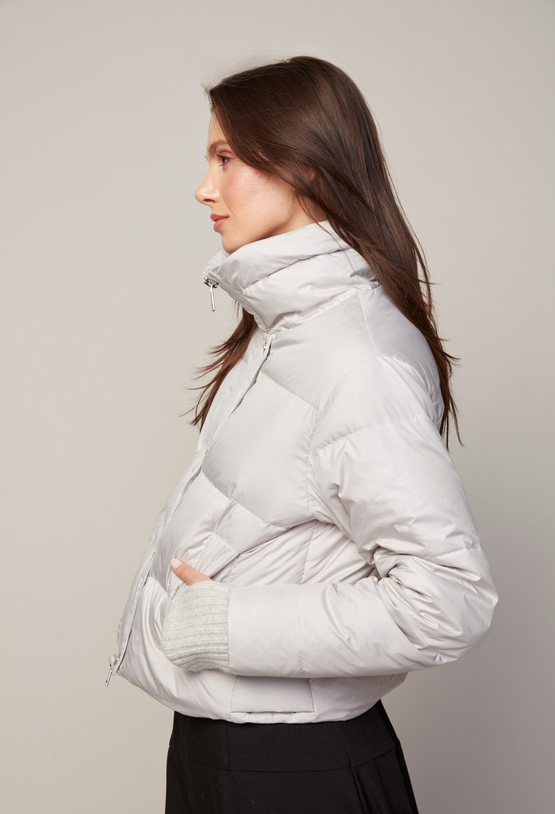 Bailey, manteau court en duvet à col haut