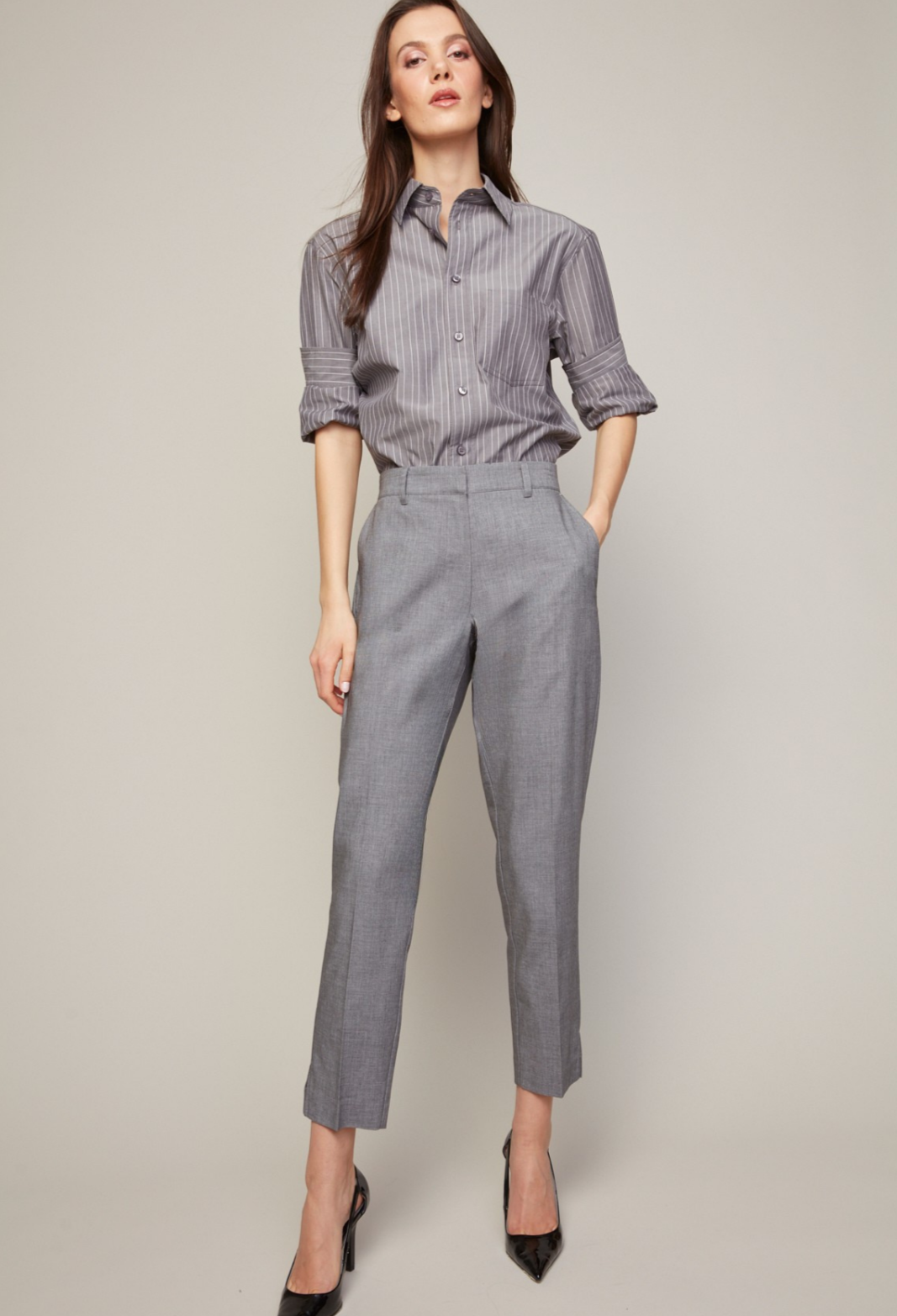 Bruce, pantalon slim à jambe étroite, longueur cheville