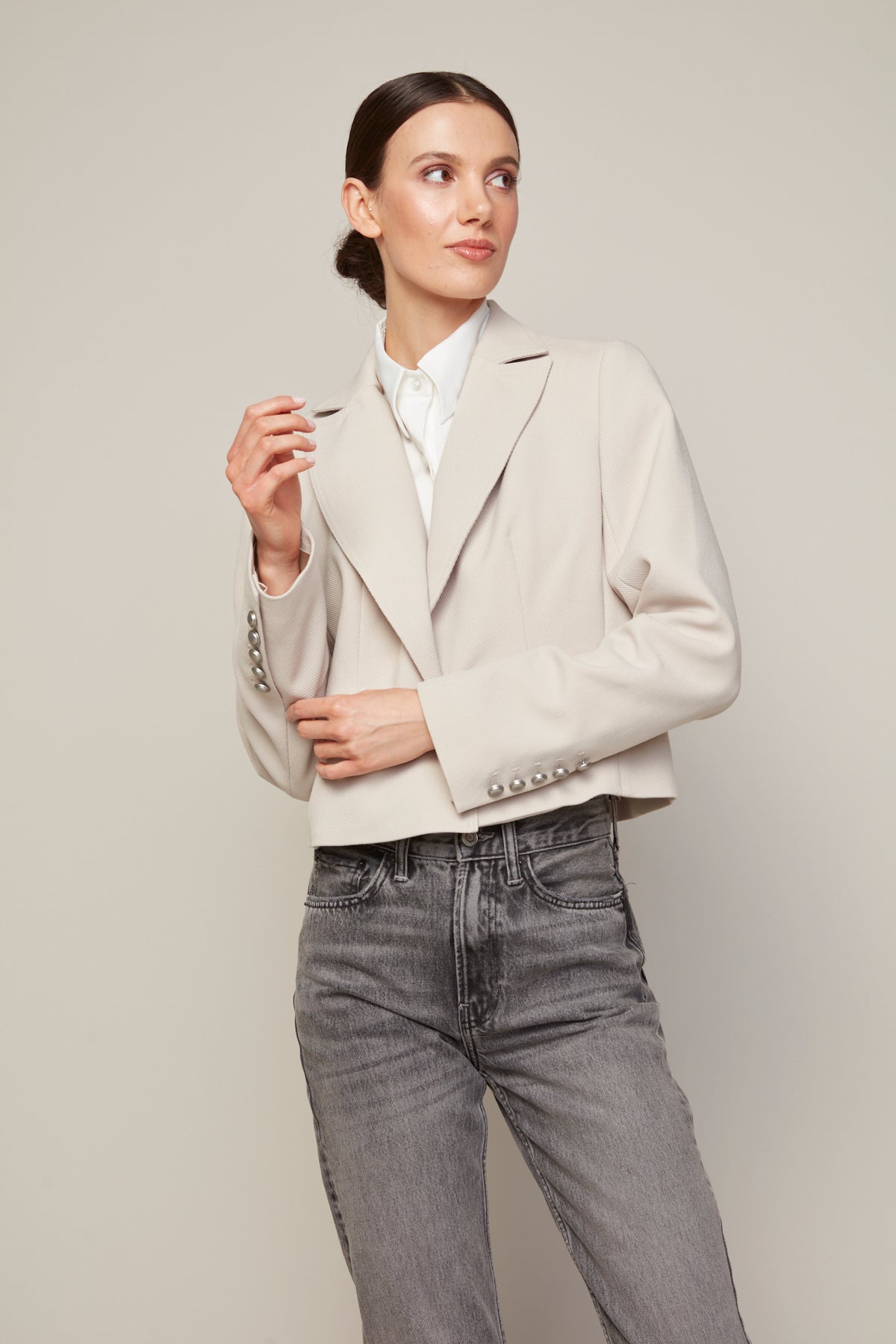 Bardot, Blazer court boxy à boutonnage simple