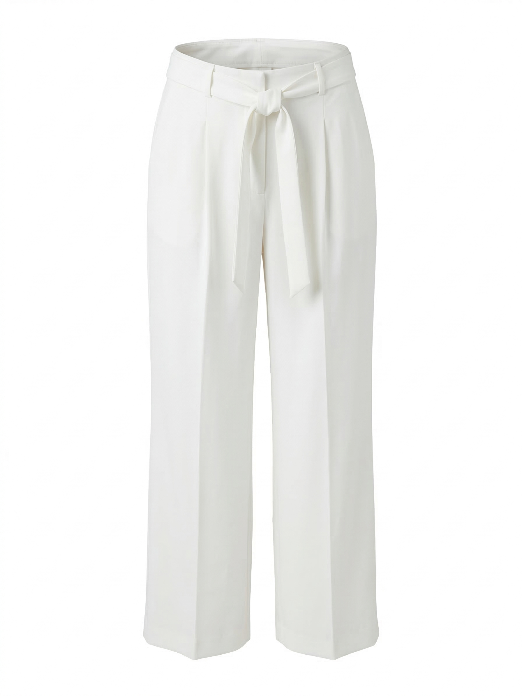 Benji, wide-leg trousers with pleats & removable sash