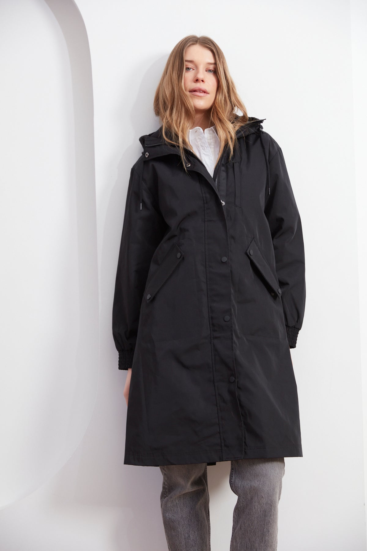 Chelsea, the city hooded raincoat