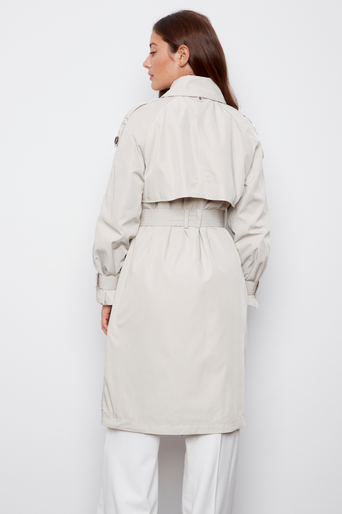 Cara, long trench coat