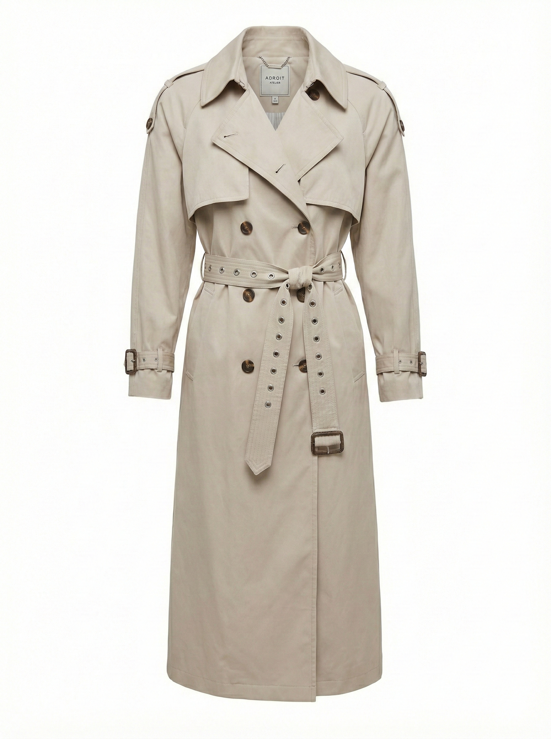 Cara, long trench coat