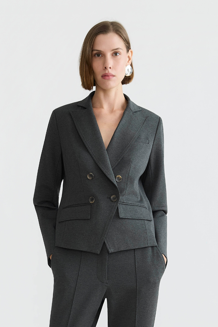 Carlisle, blazer signature extensible à double boutonnage