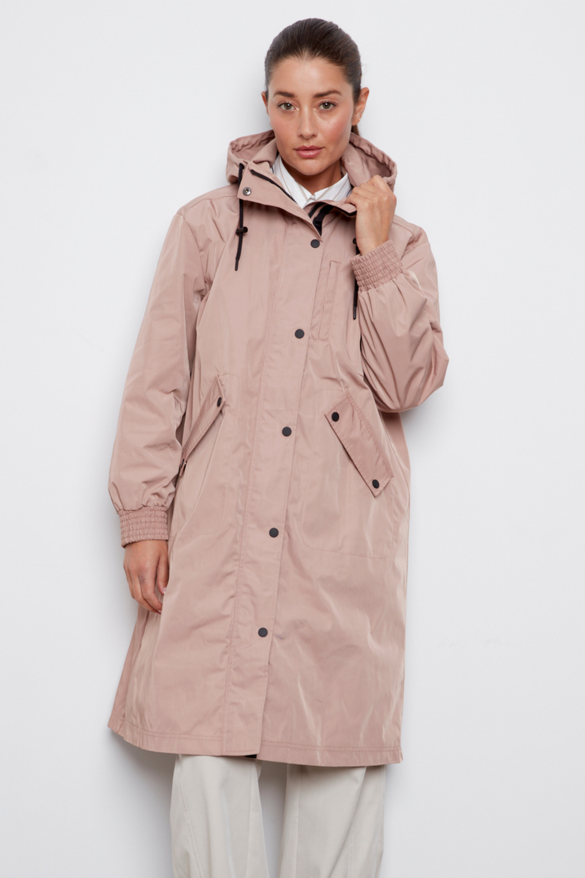 Chelsea, the city hooded raincoat