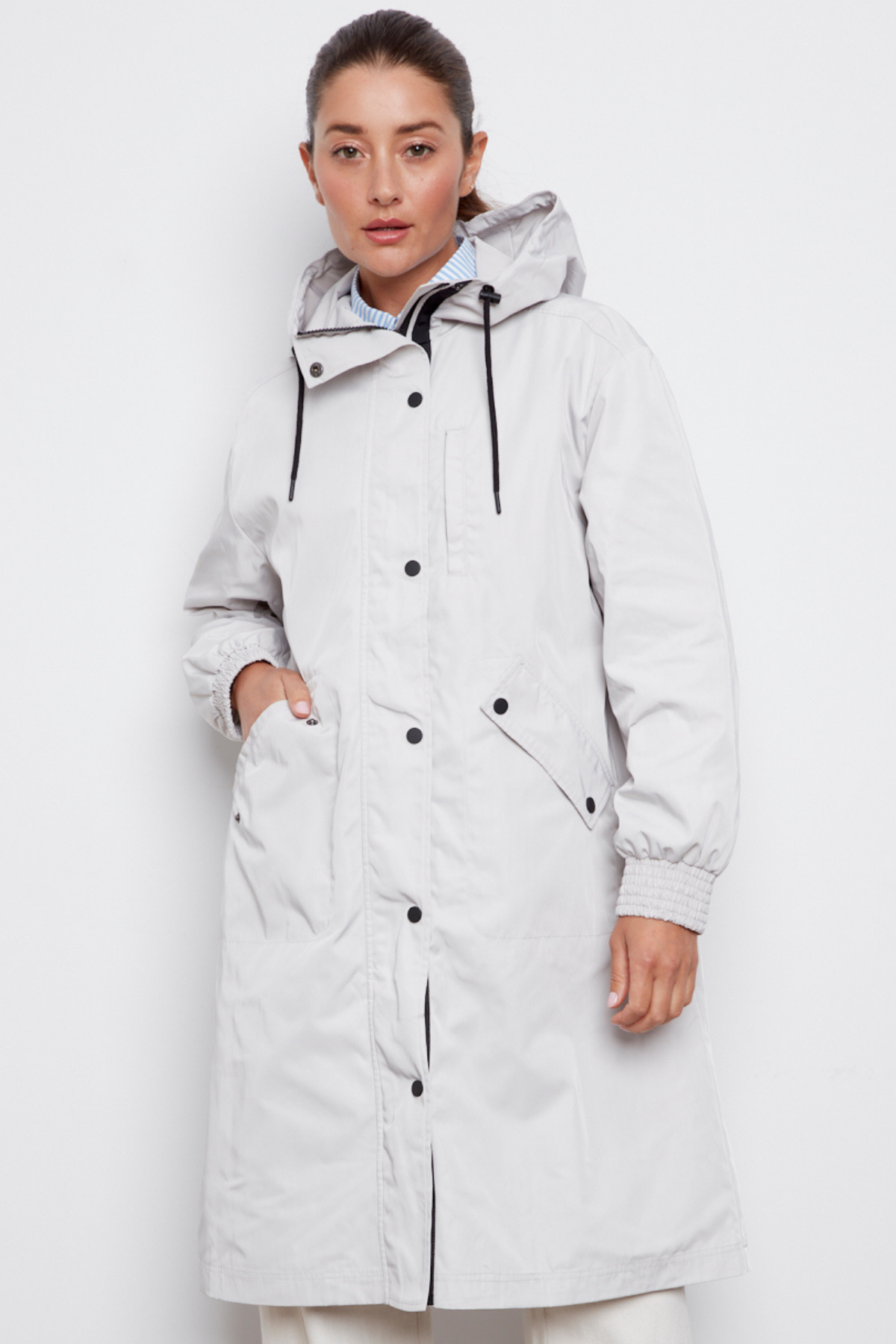 Chelsea, the city hooded raincoat
