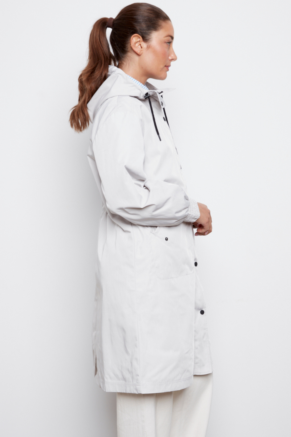 Chelsea, the city hooded raincoat