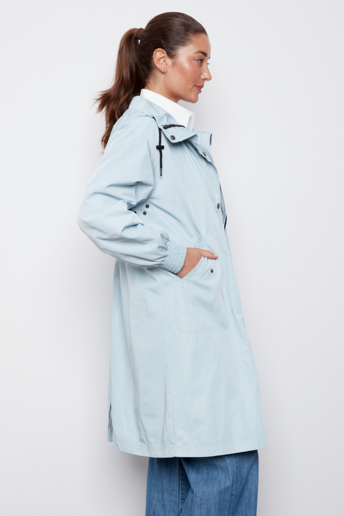 Chelsea, the city hooded raincoat