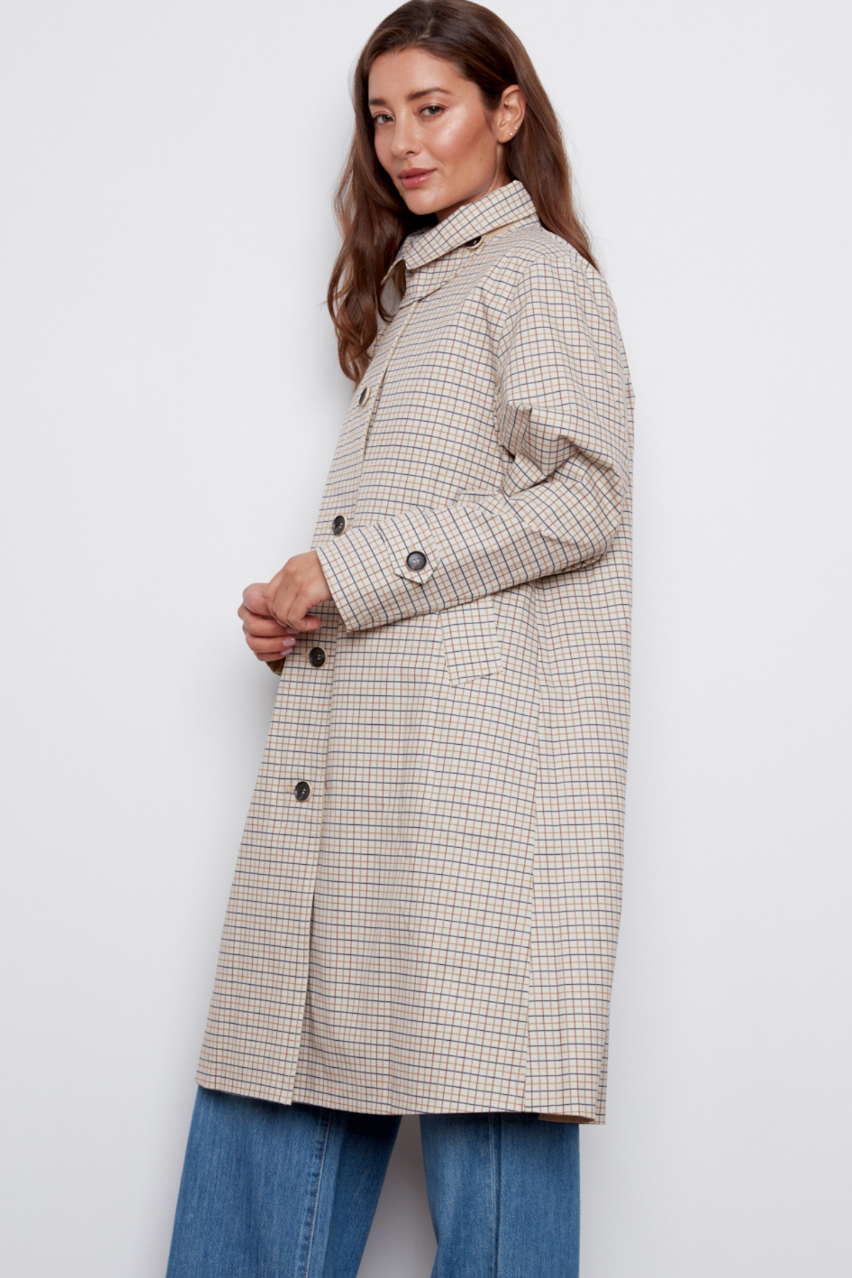 Chloe, reversible loose fitting trench coat