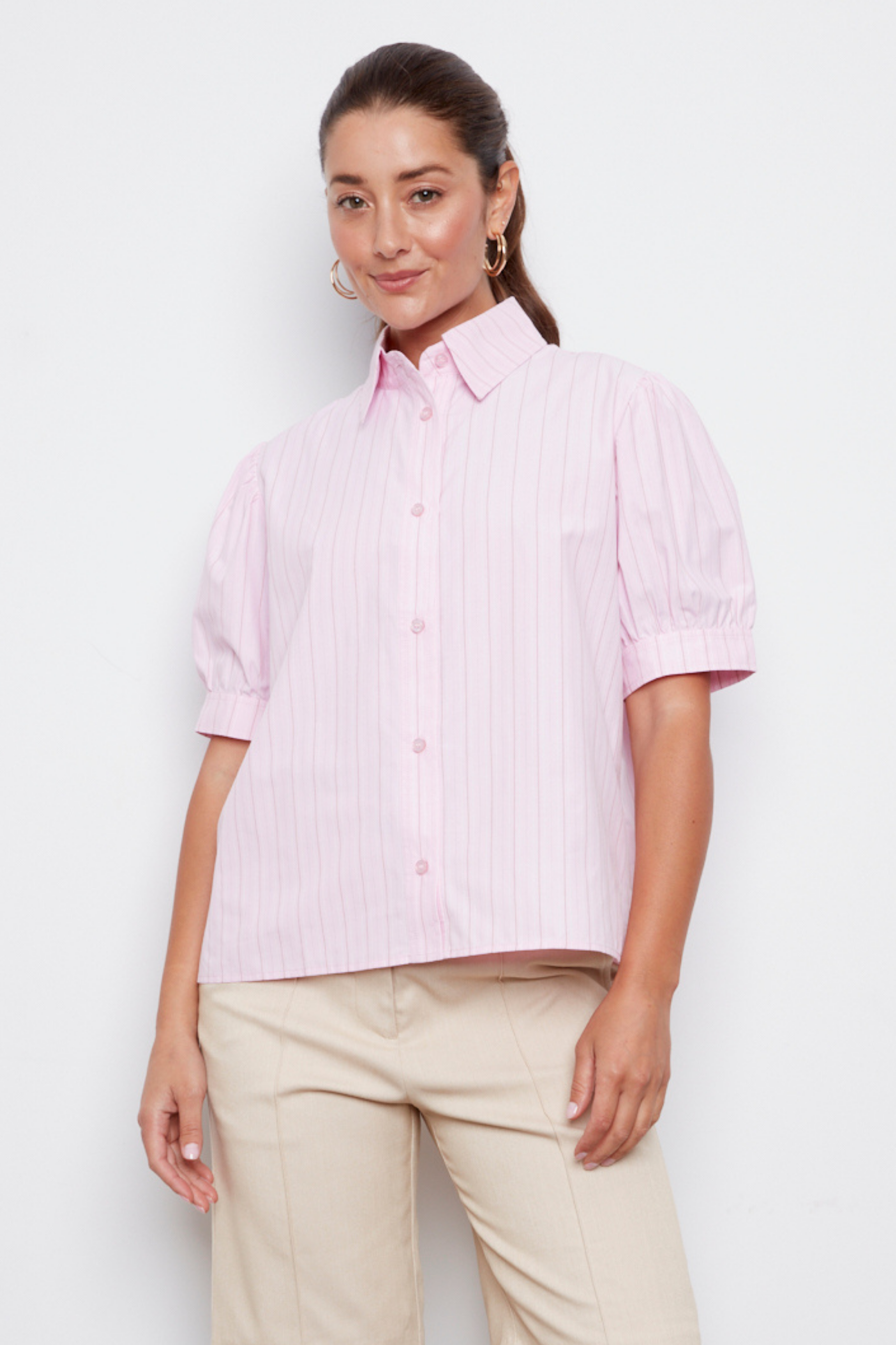 Coco, chemise boutonnée à manches courtes