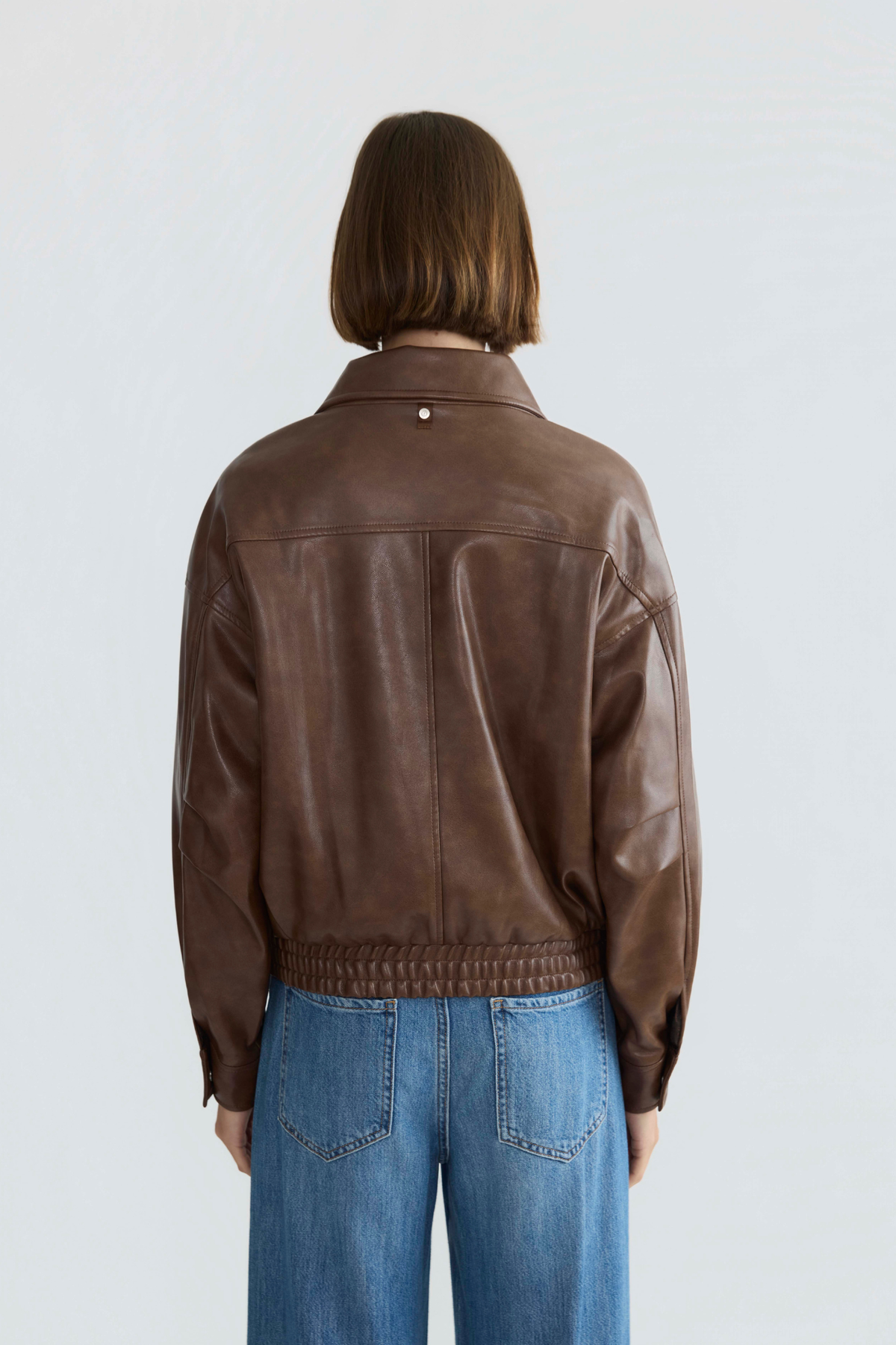 Dallas, moto vegan leather jacket