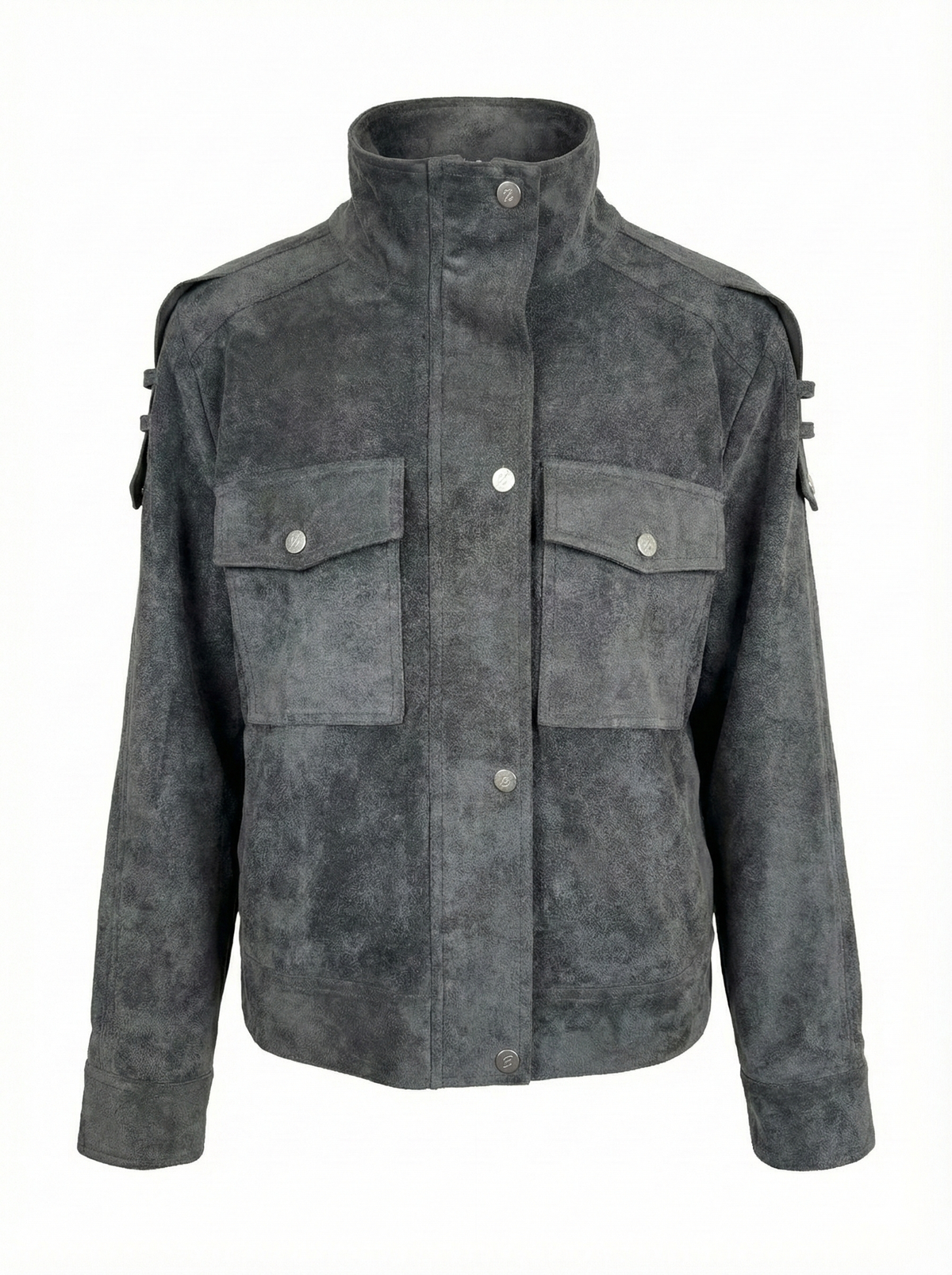 Darcy, funnel-neck zip front jacket