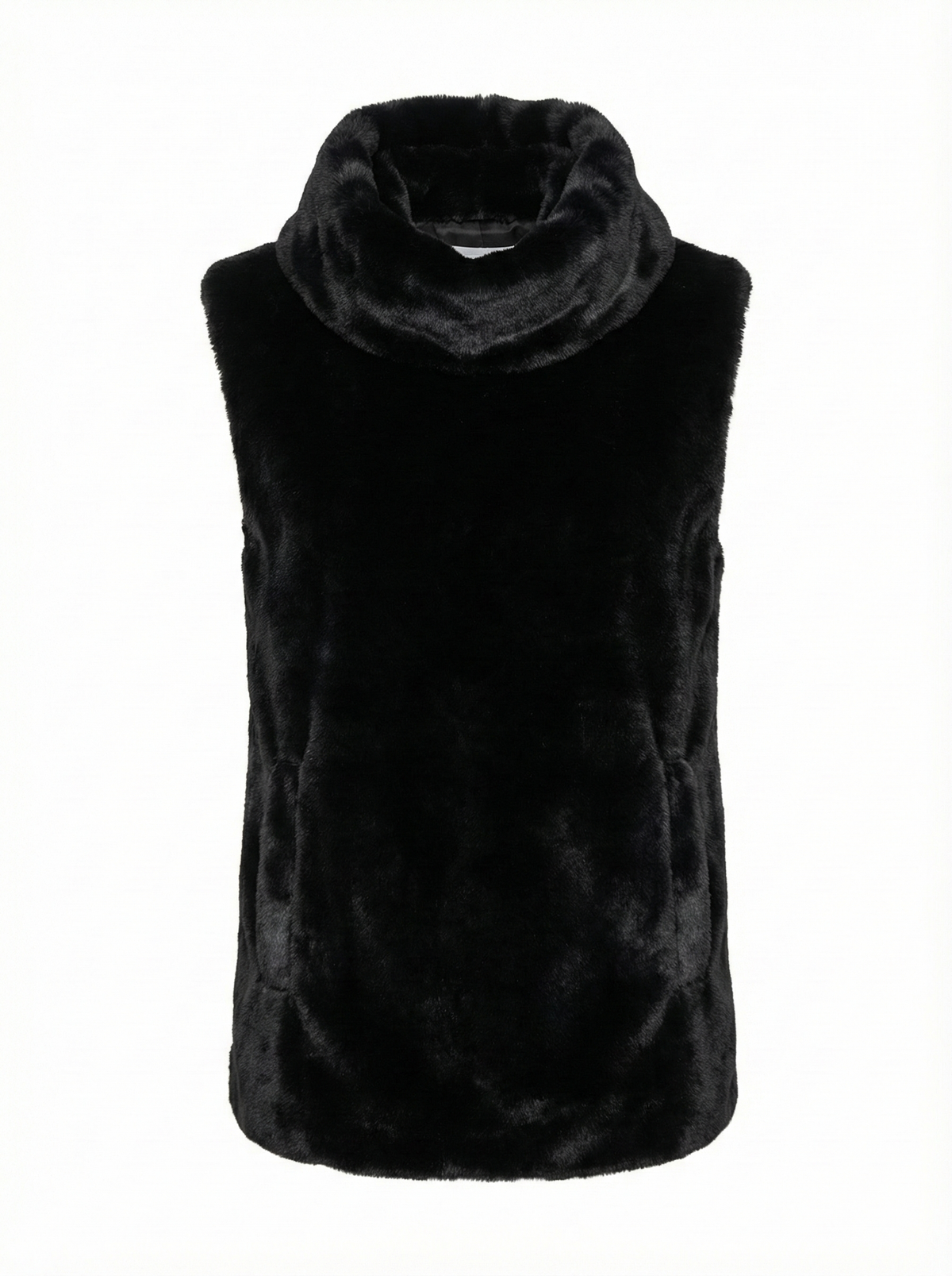 Furry, slip-on faux fur dickey