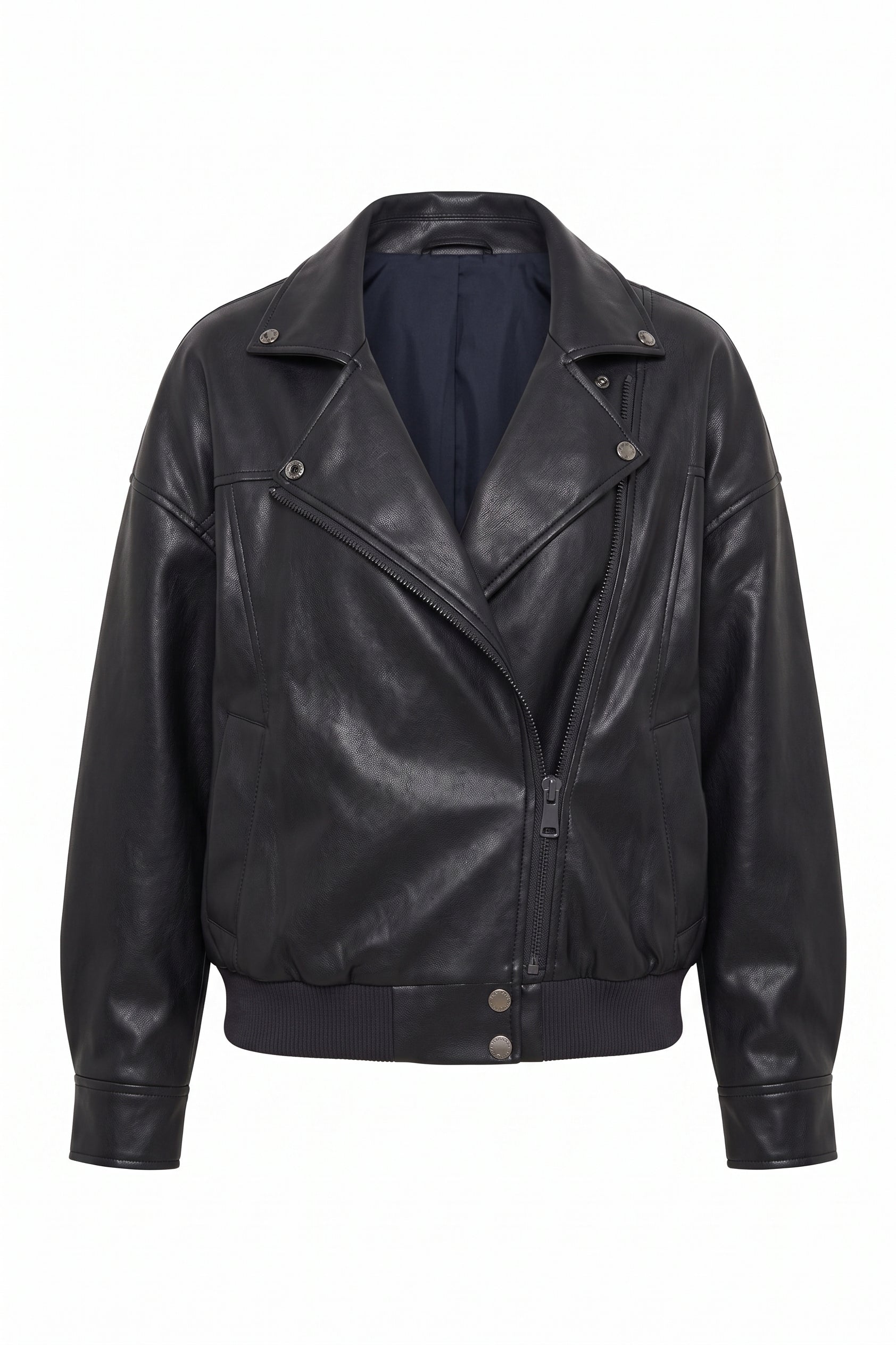 Carey, moto vegan leather jacket
