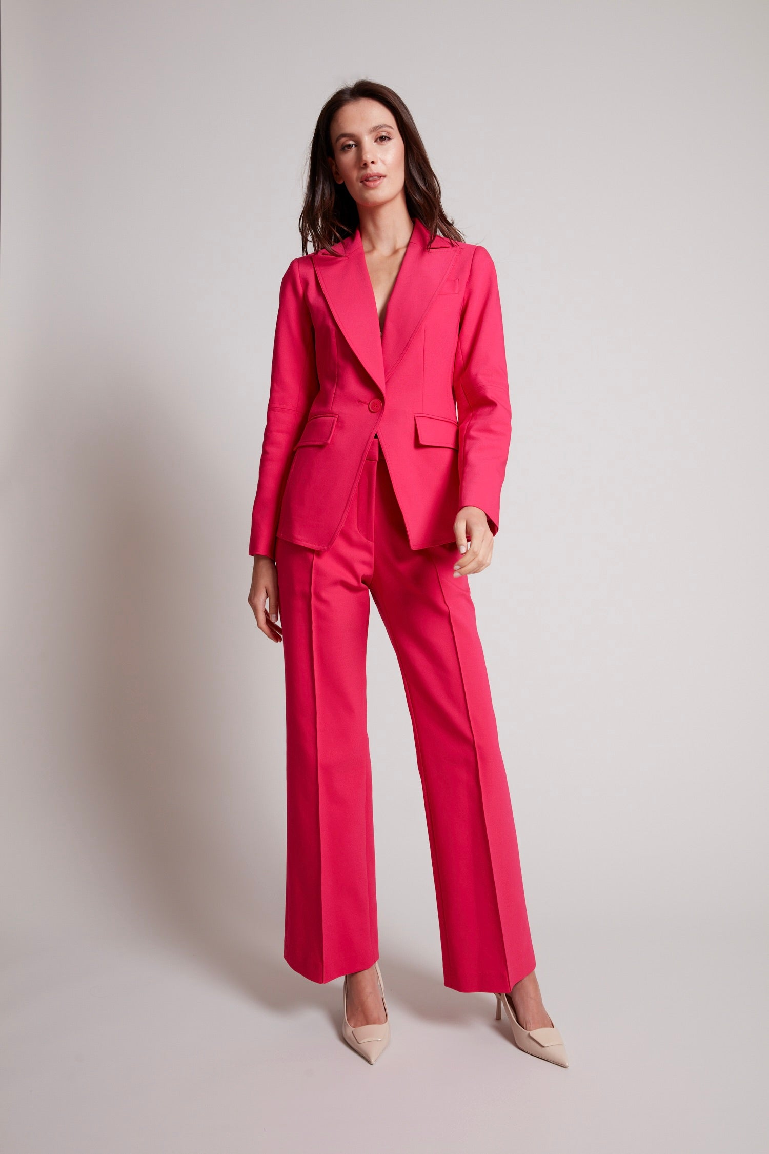 Preston pin tuck pant w/ slant pockets
