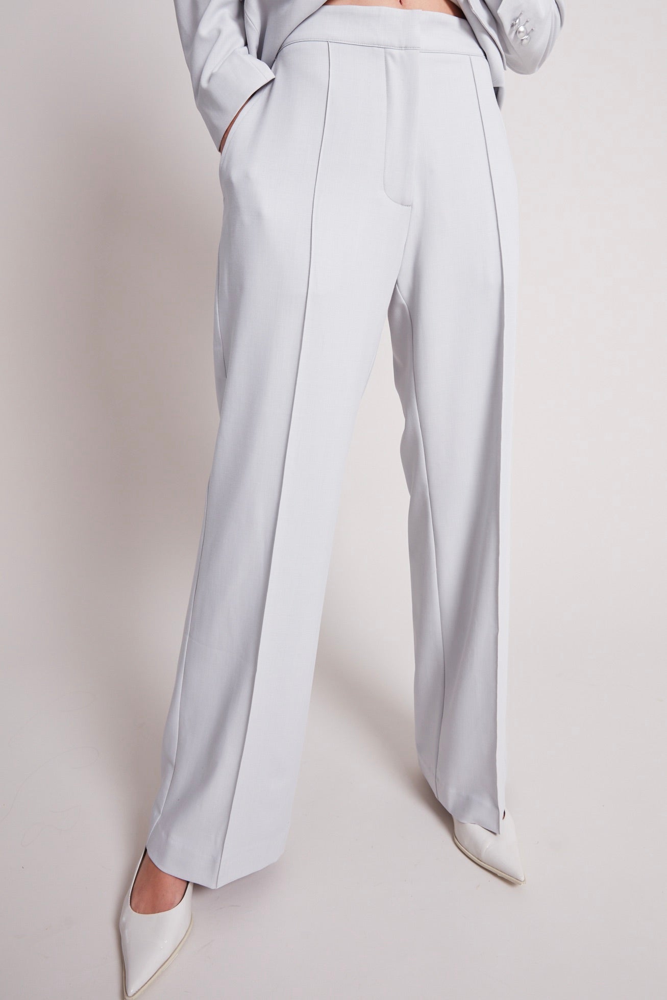 Preston pin tuck pant w/ slant pockets