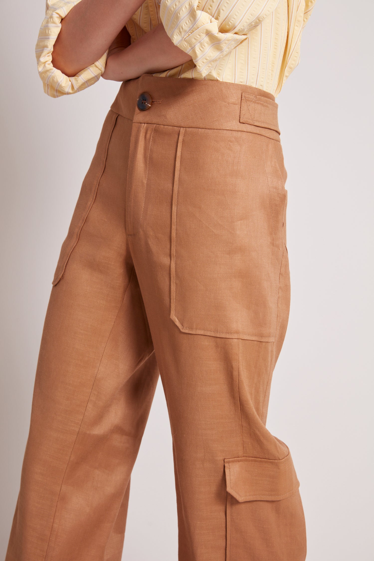 Pantalon cargo taille moyenne Nolan