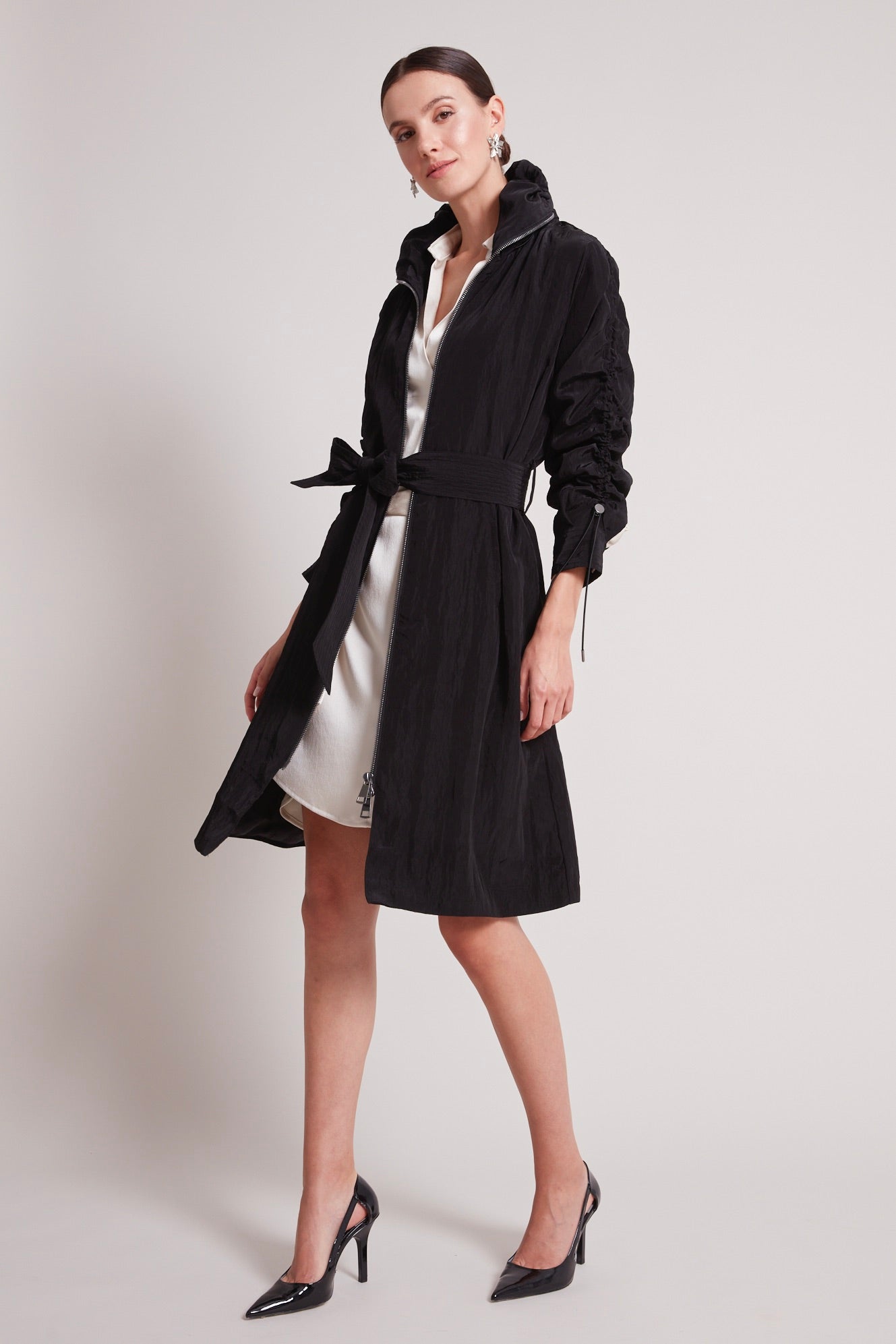 Tatiana long fluid coat