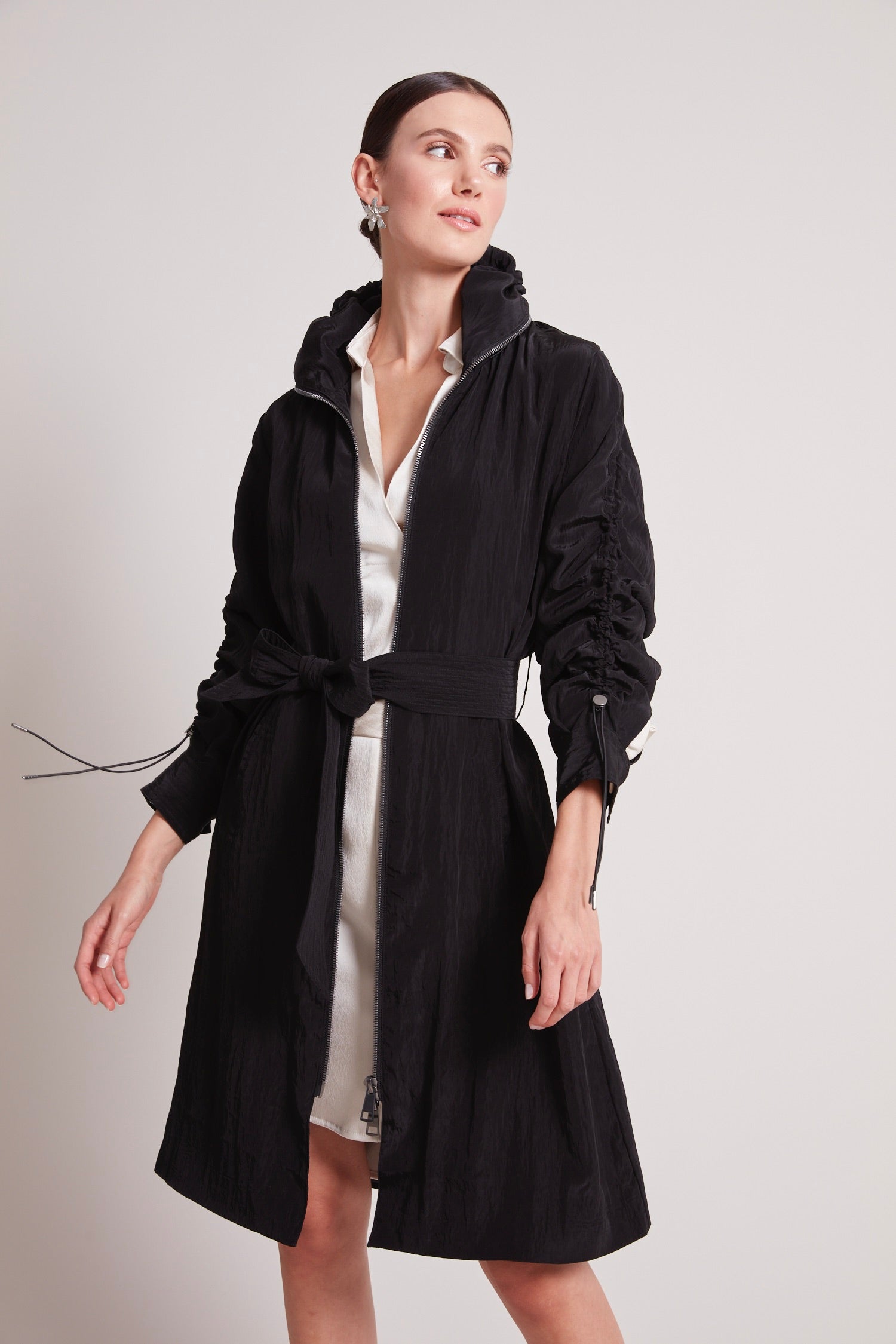 Tatiana long fluid coat