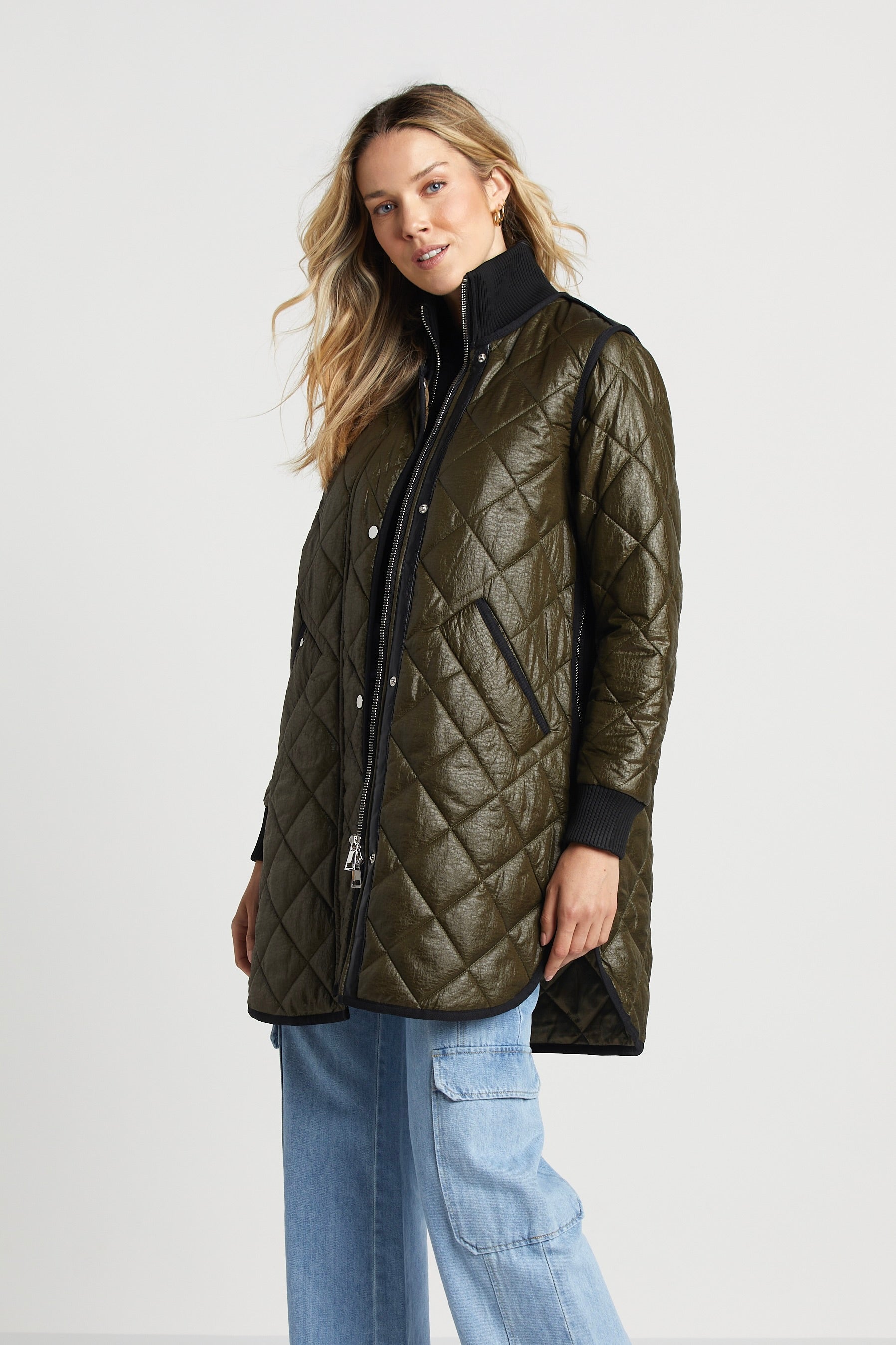 Libby manteau matelassé à fermeture éclair