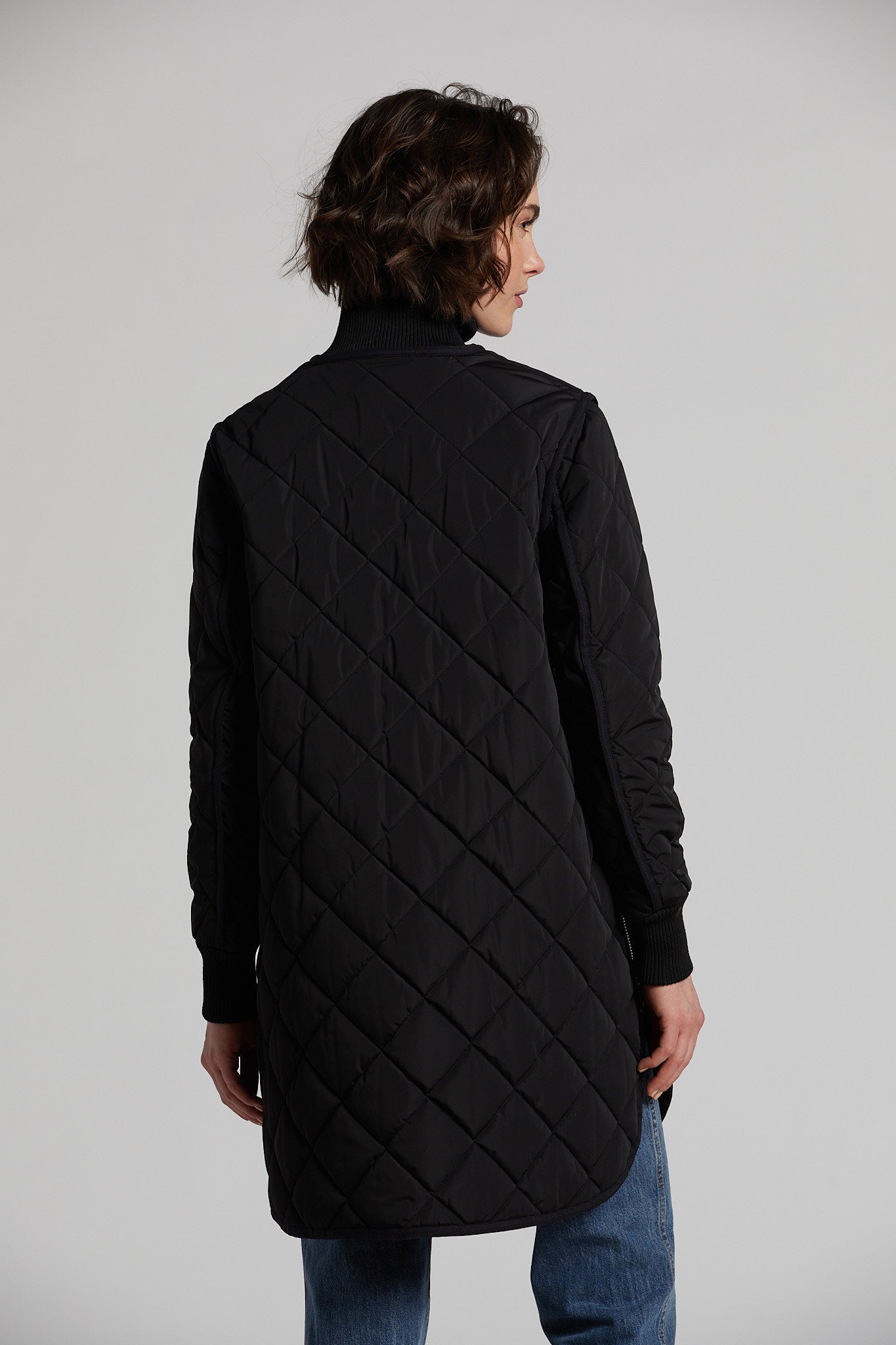 Libby quilted full zip coat
