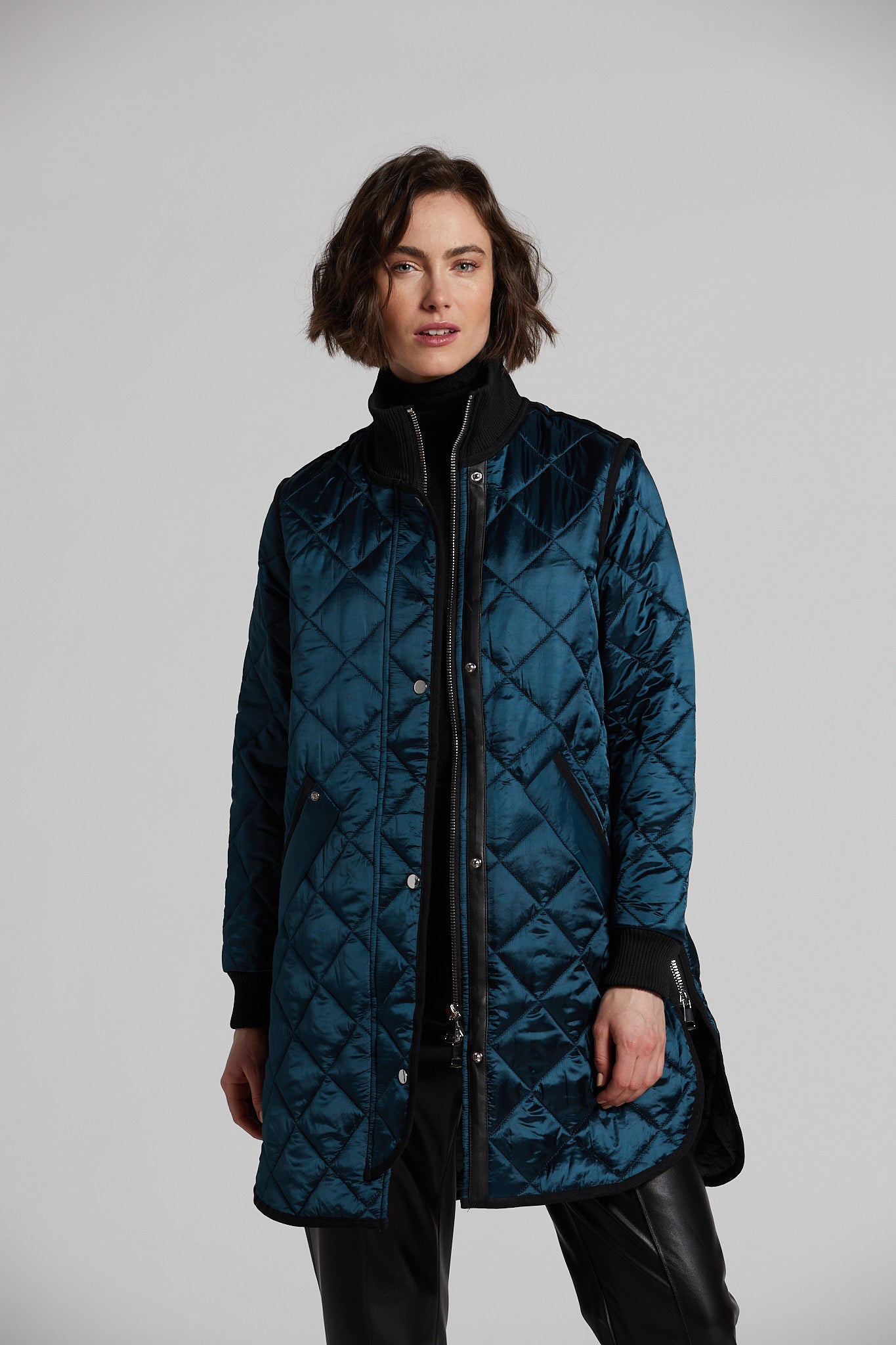 Libby manteau matelassé à fermeture éclair