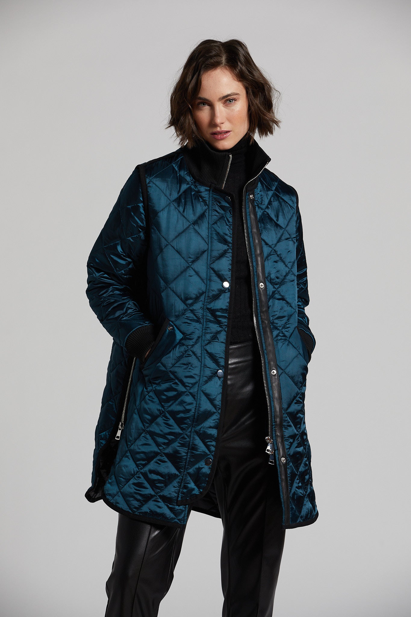 Libby manteau matelassé à fermeture éclair