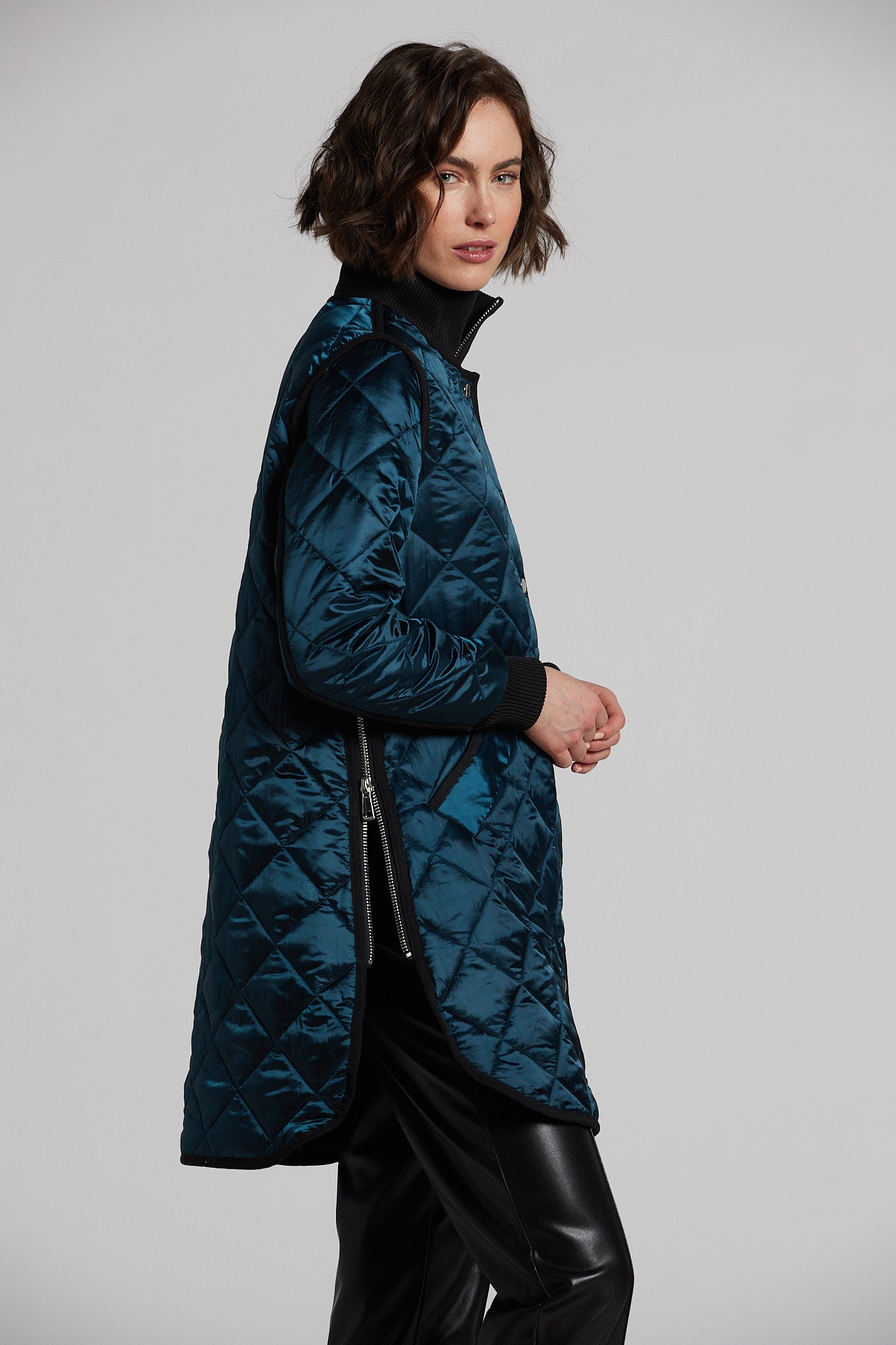 Libby manteau matelassé à fermeture éclair