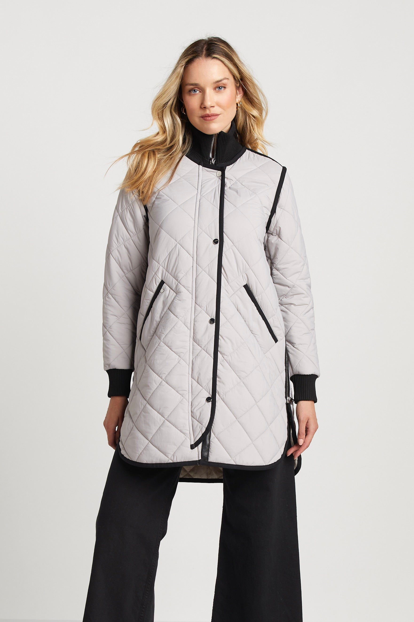 Libby manteau matelassé à fermeture éclair