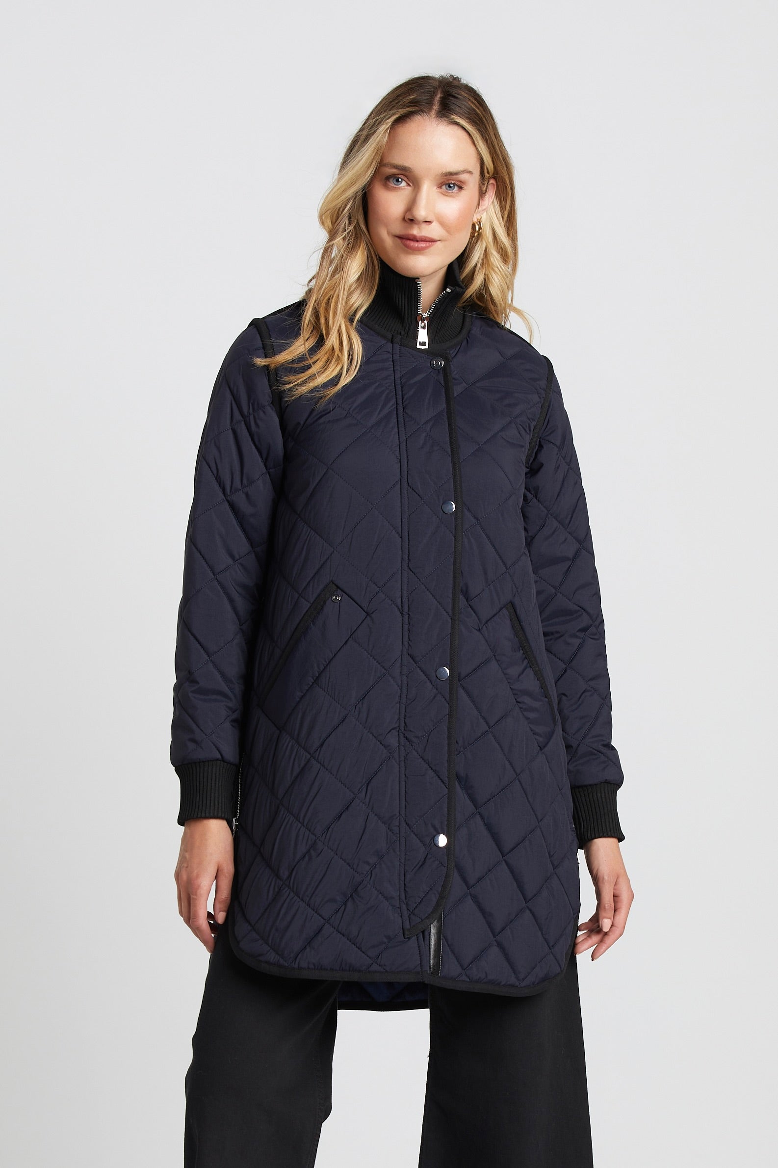 Libby manteau matelassé à fermeture éclair