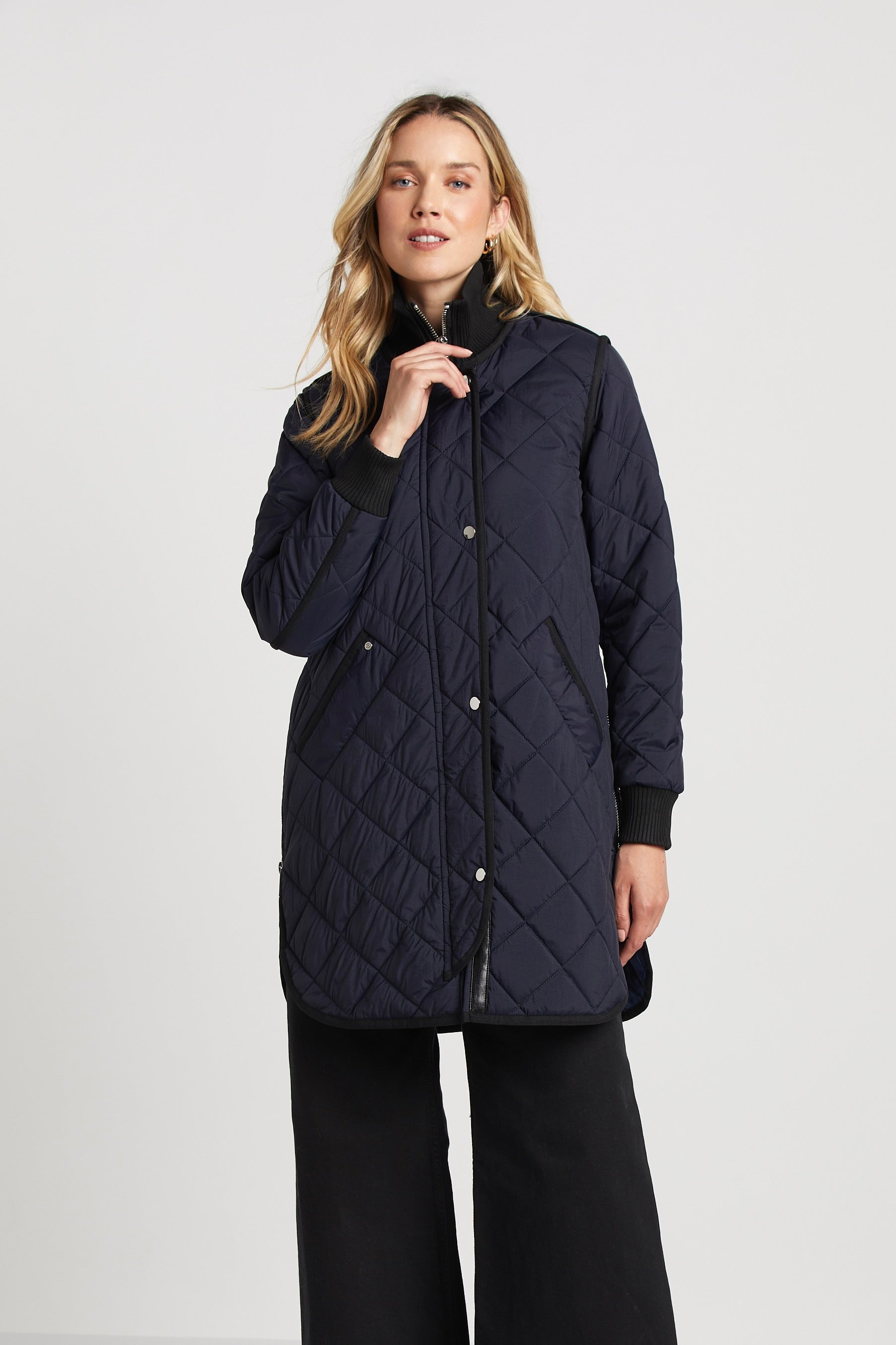 Libby manteau matelassé à fermeture éclair