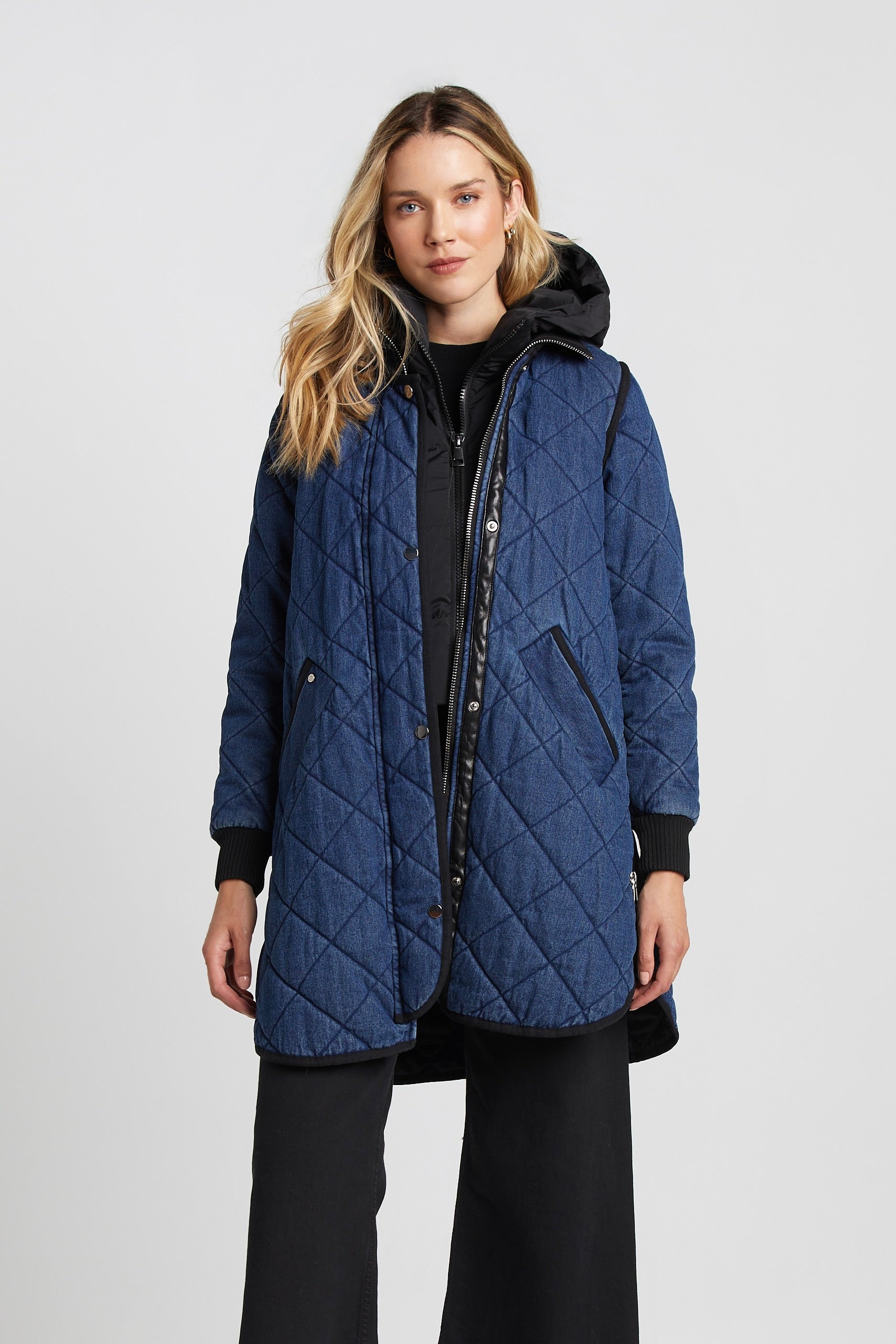 Libby manteau matelassé à fermeture éclair