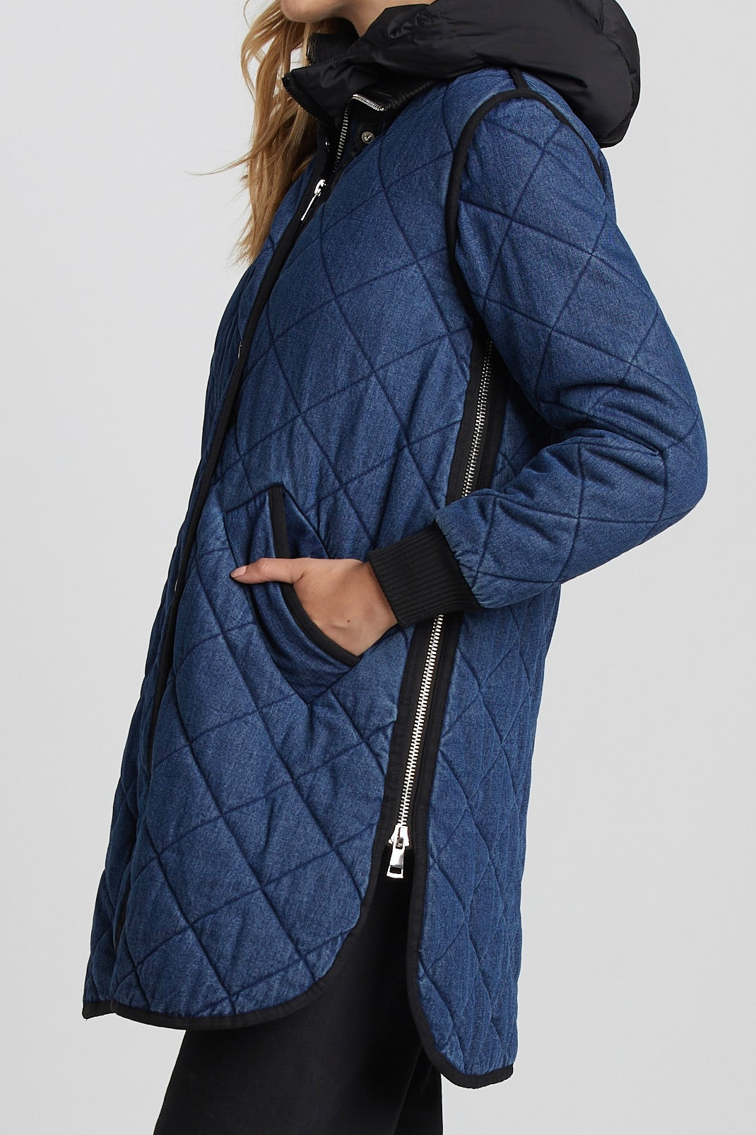 Libby manteau matelassé à fermeture éclair