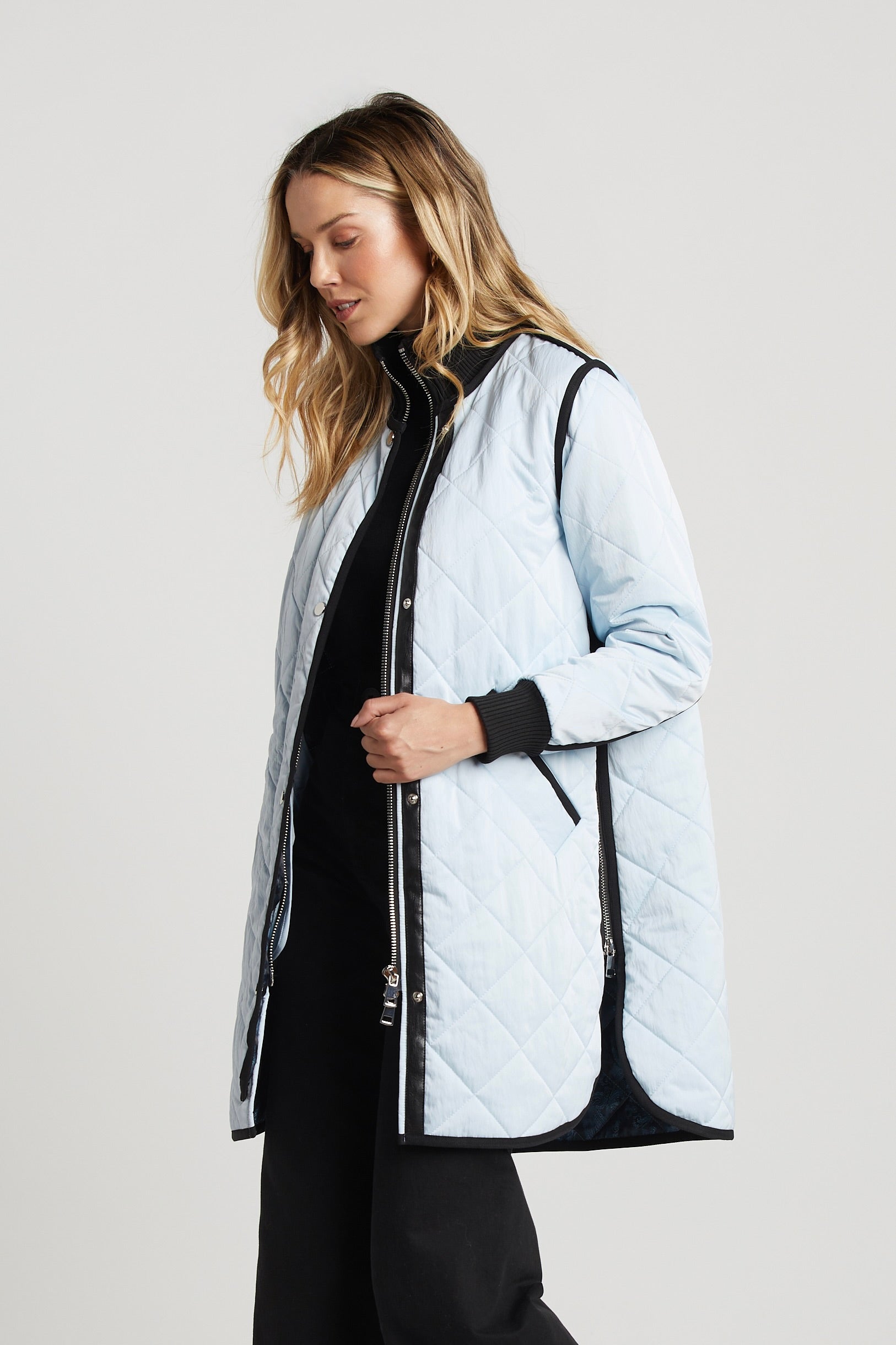 Libby manteau matelassé à fermeture éclair