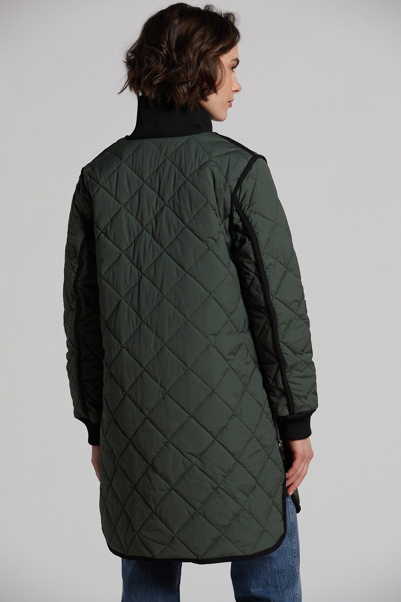 Libby quilted full zip coat