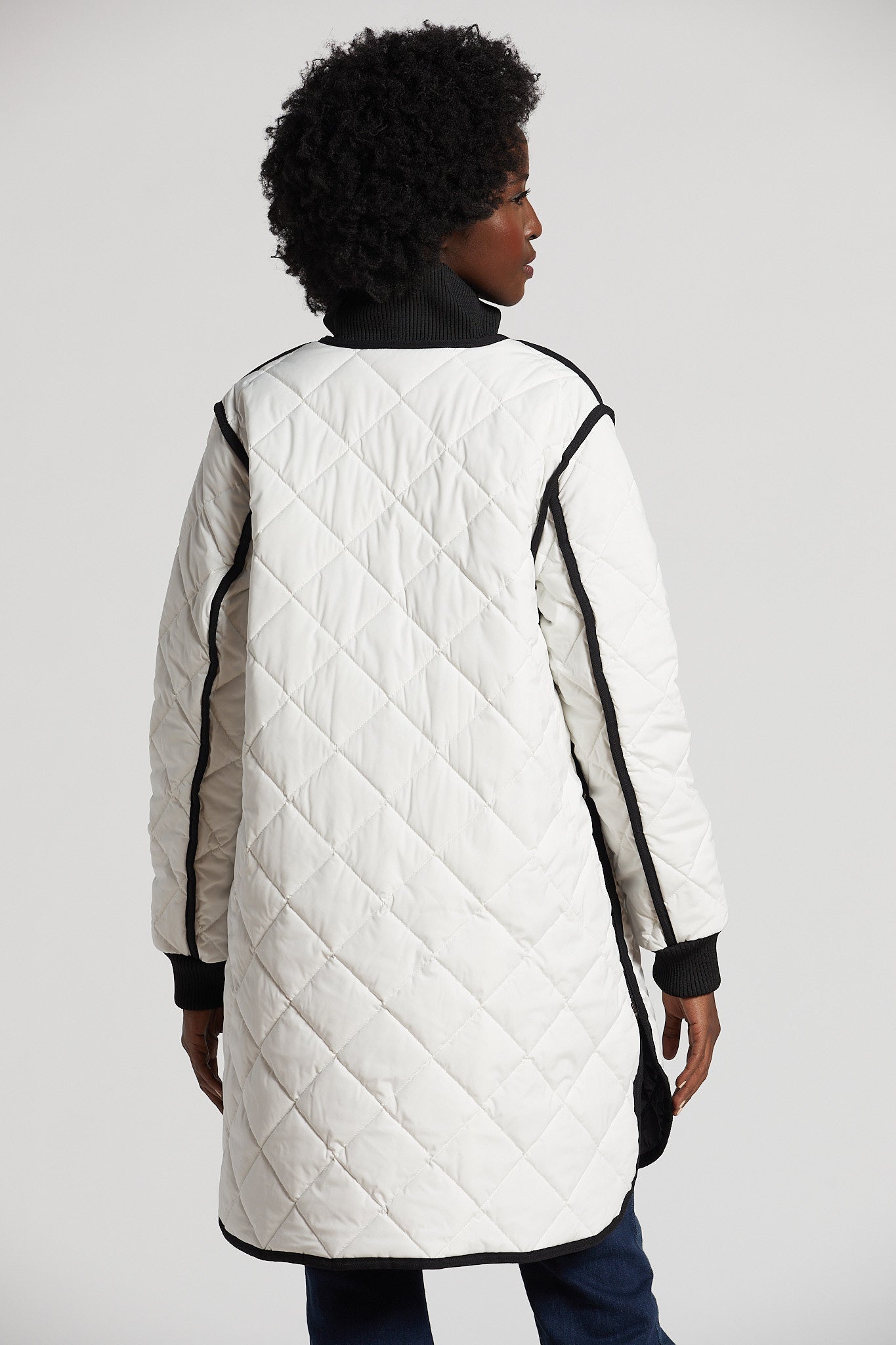 Libby quilted full zip coat
