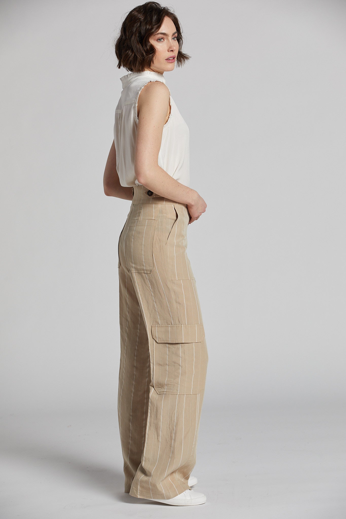Nolan slightly wide leg cargo pant
