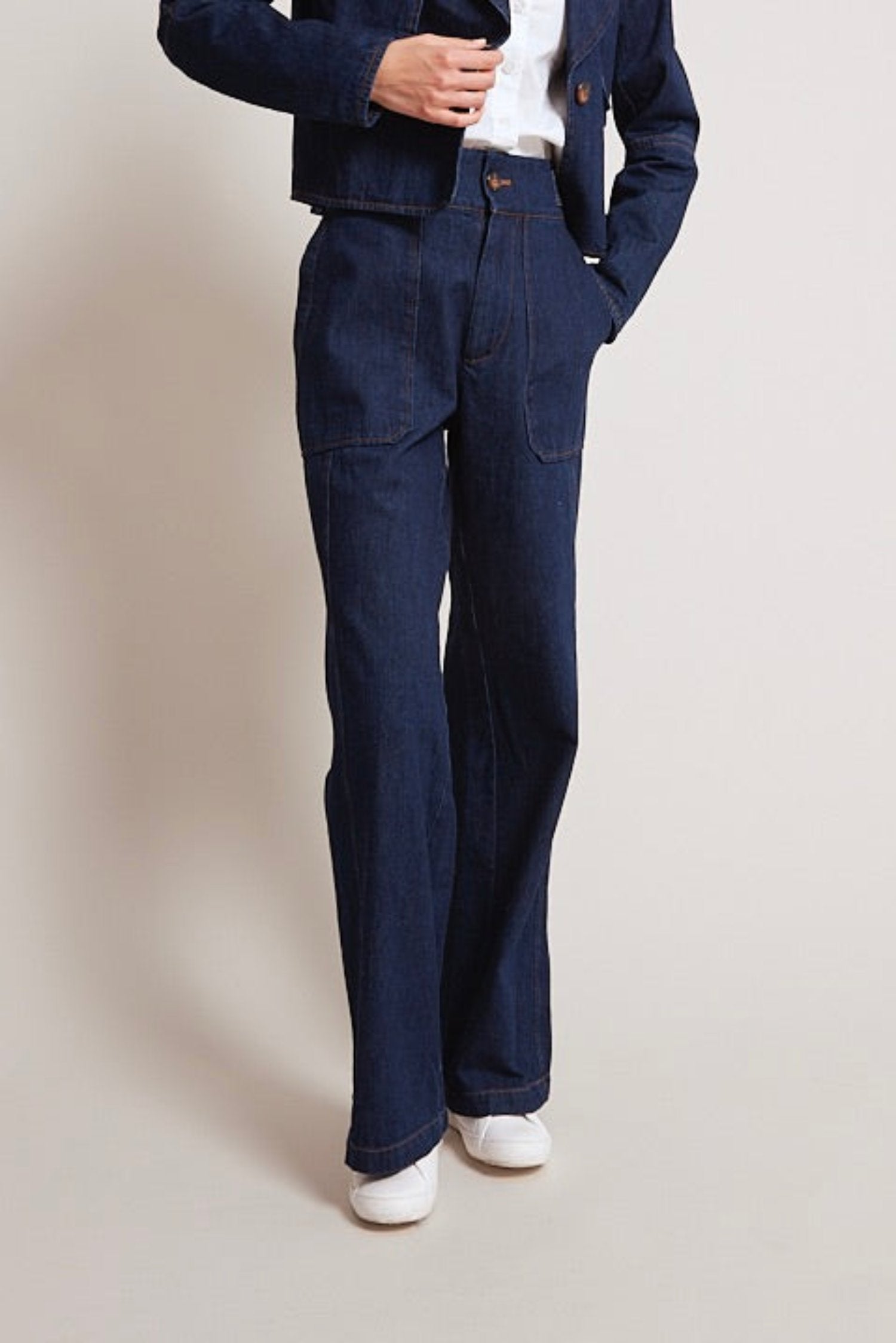 Pantalon en denim foncé Spencer