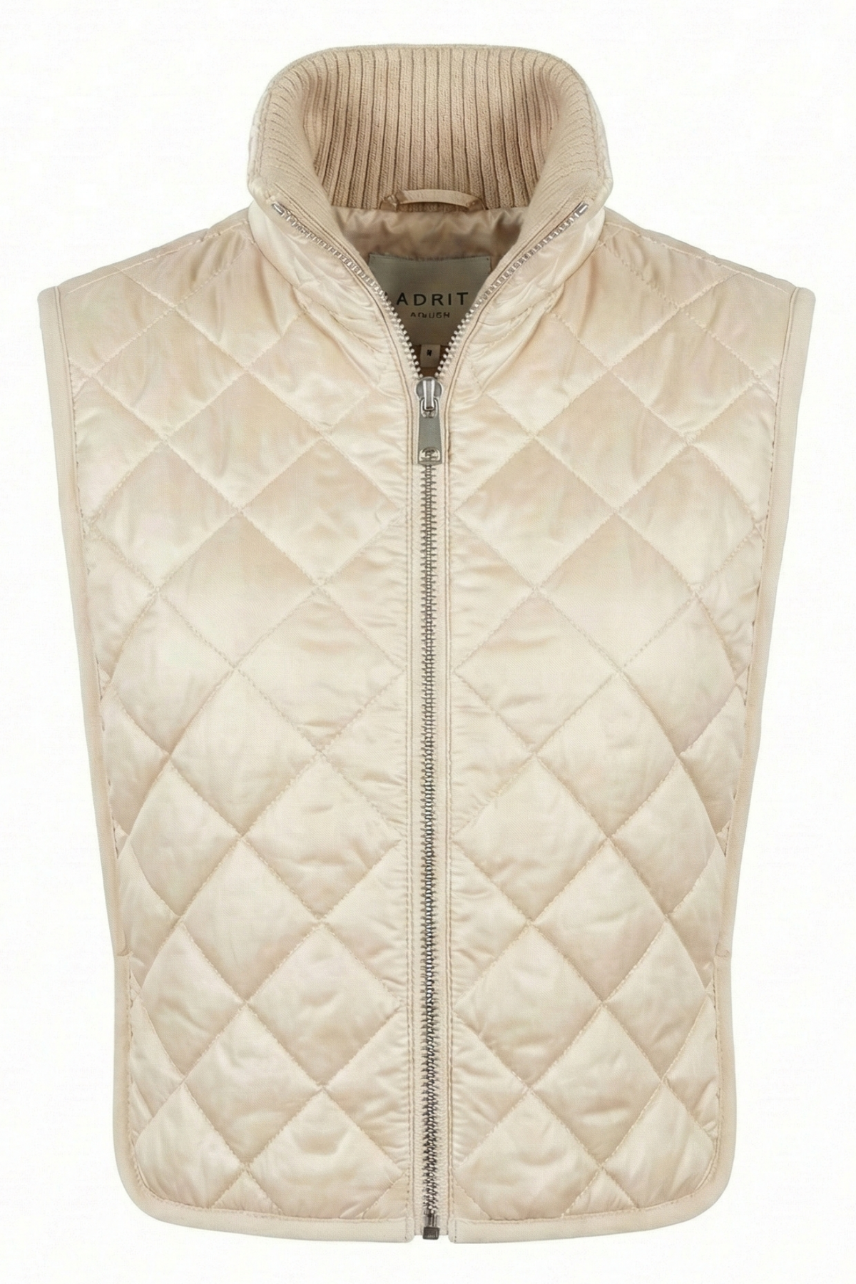 Quilty, zip-up diamond quilted dickey