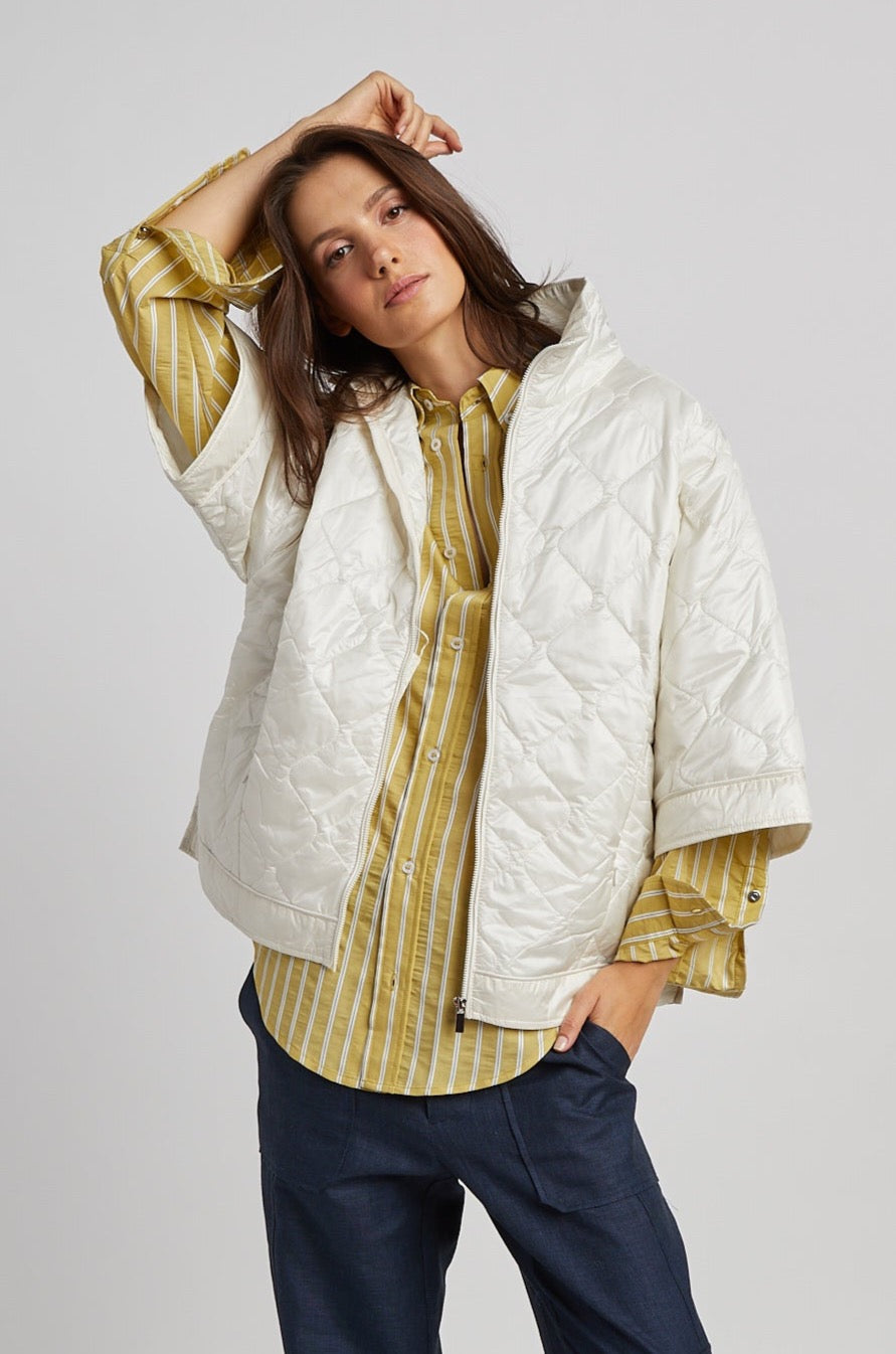 Ruby quilted modern cape