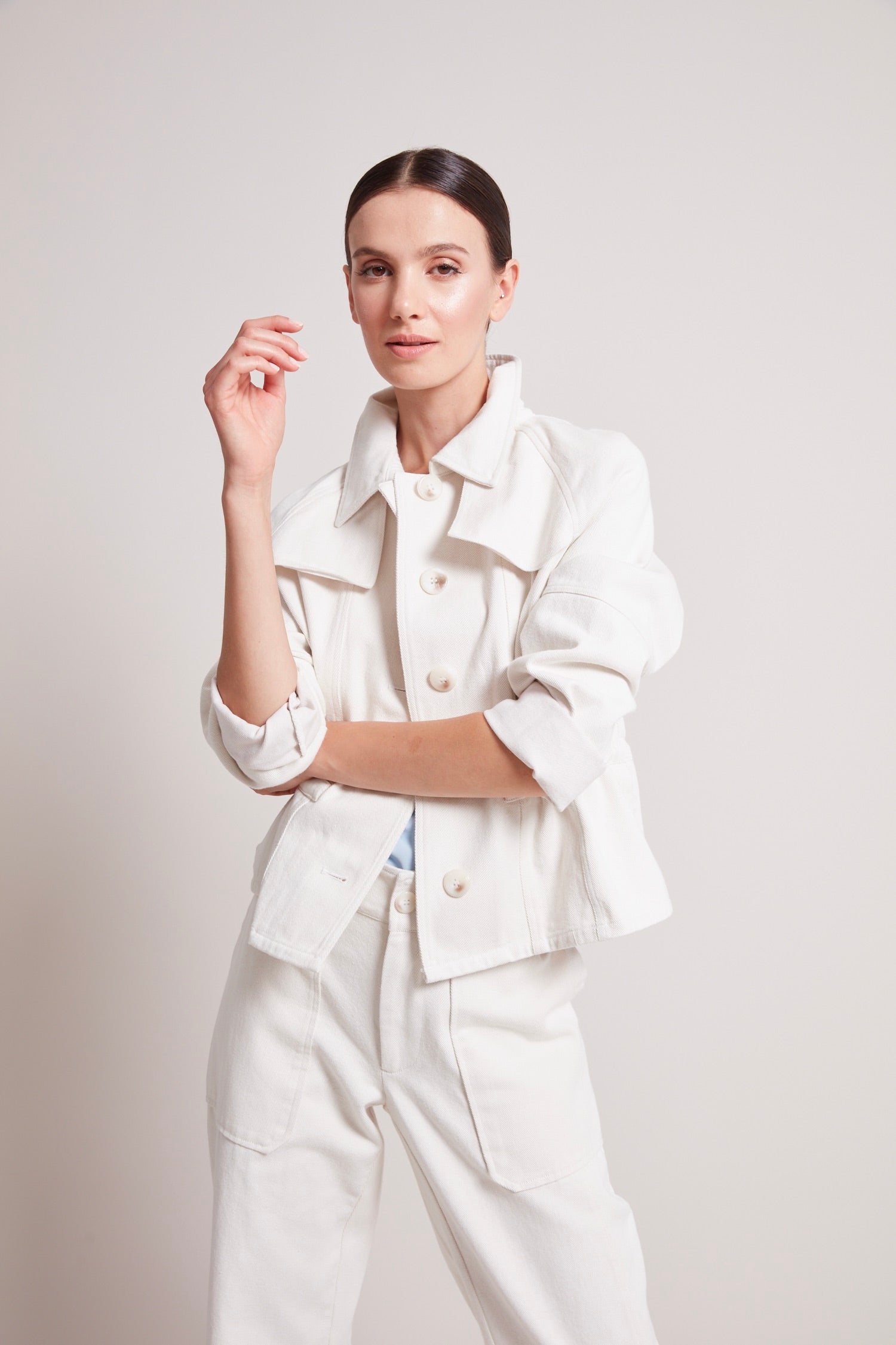 Veste courte en jean Rae